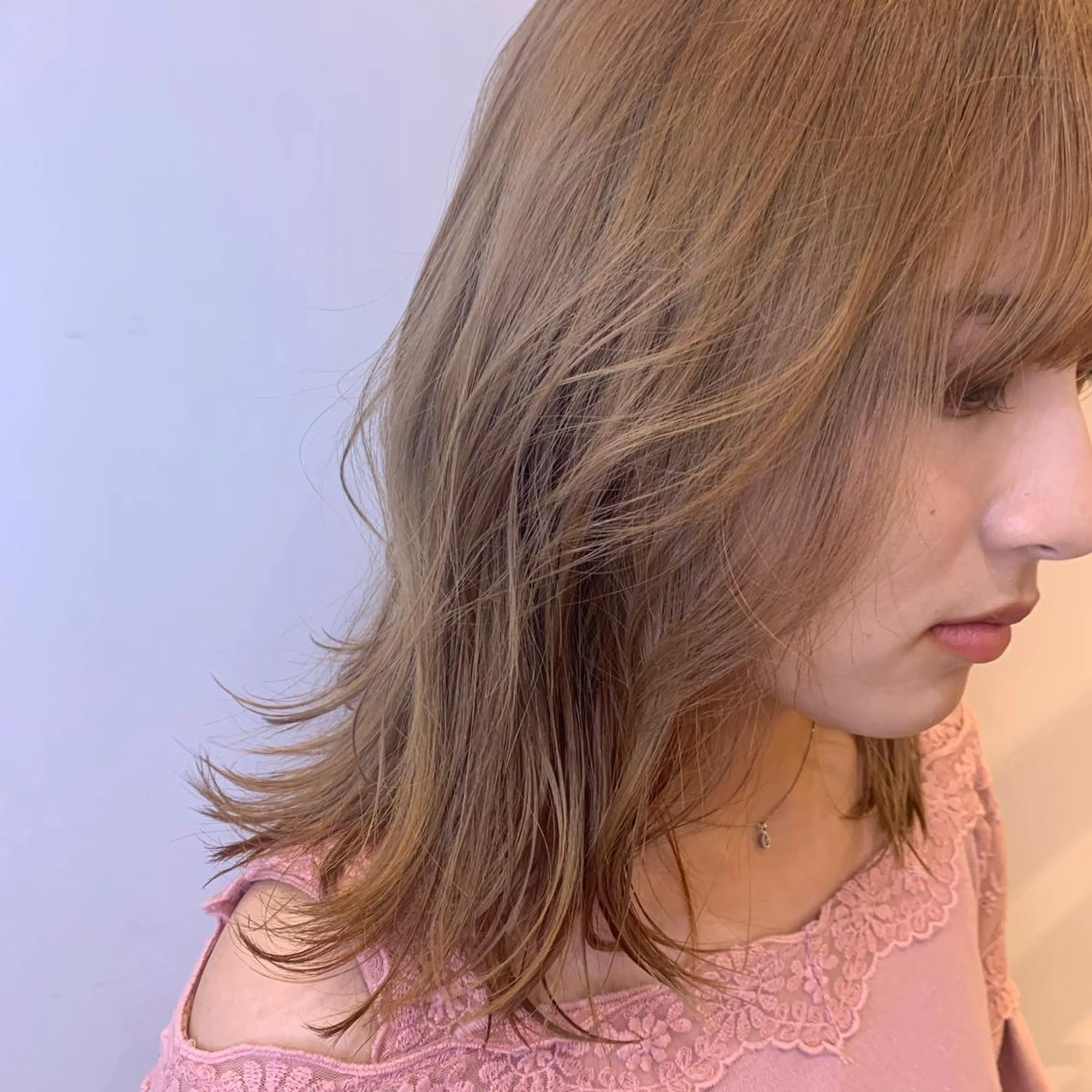 ミディアム エクステ 美髪改善・ストレート 🌿エクステ/カンジのヘアスタイル