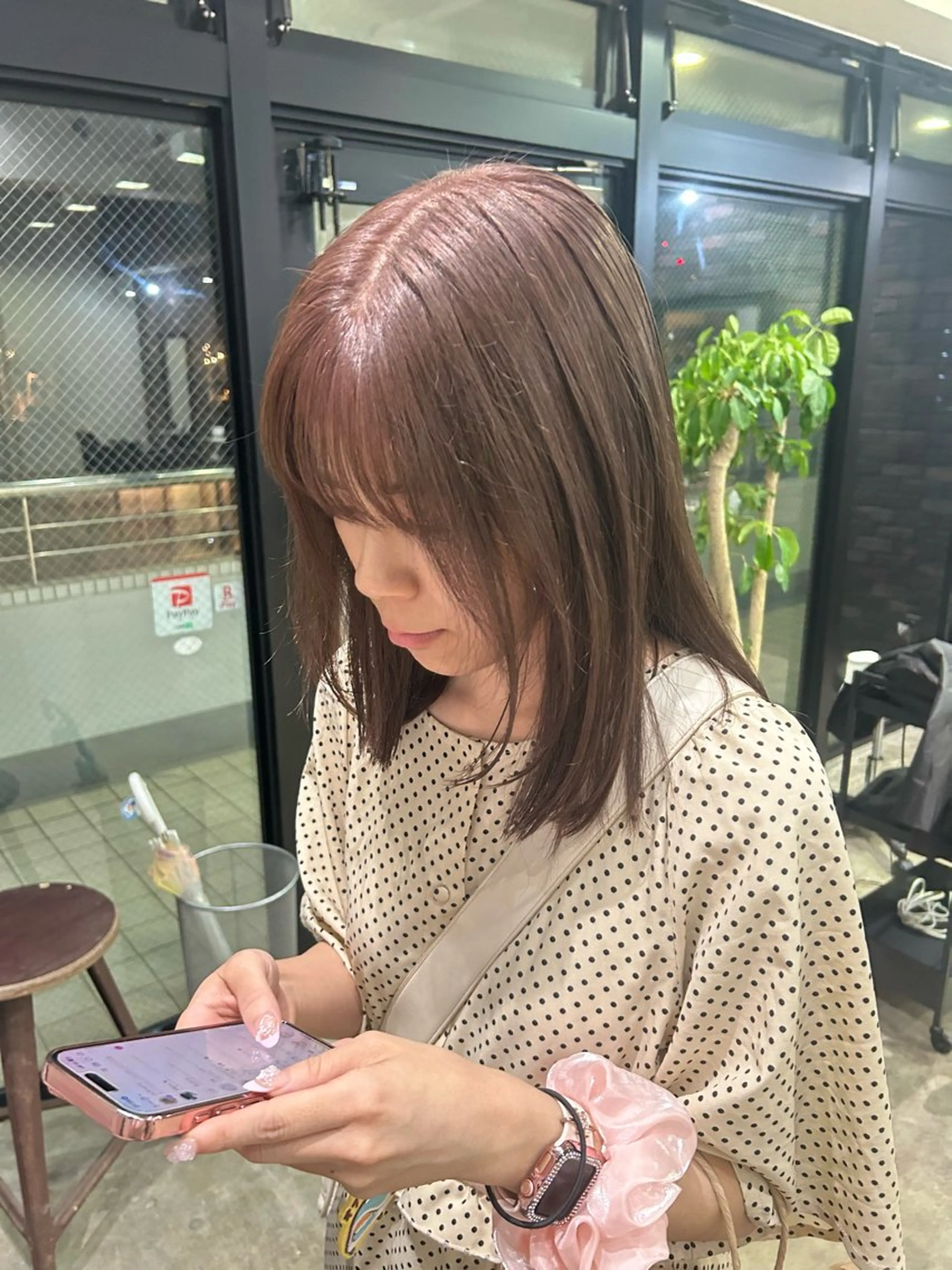 カラー ベージュカラー ピンクカラー ピンクベージュ Ravo所属・キラ/ ブリーチモデル募集中のヘアスタイル