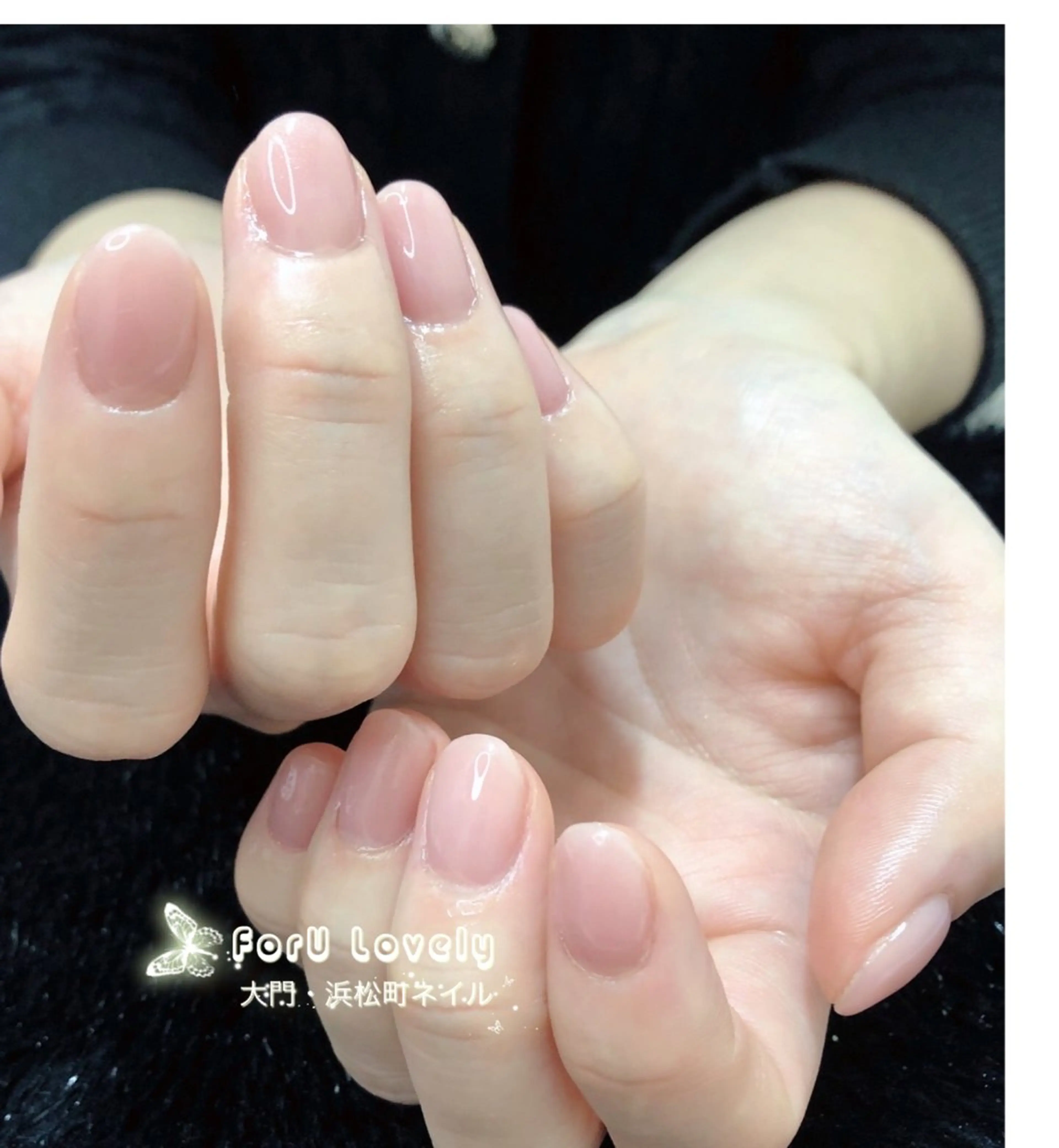 ネイル フレンチネイル ジェルネイル ガラスフレンチ グラデーション 韓国ネイル ハンドネイル ハンドケア 大門浜松町 ネイルのネイルデザイン