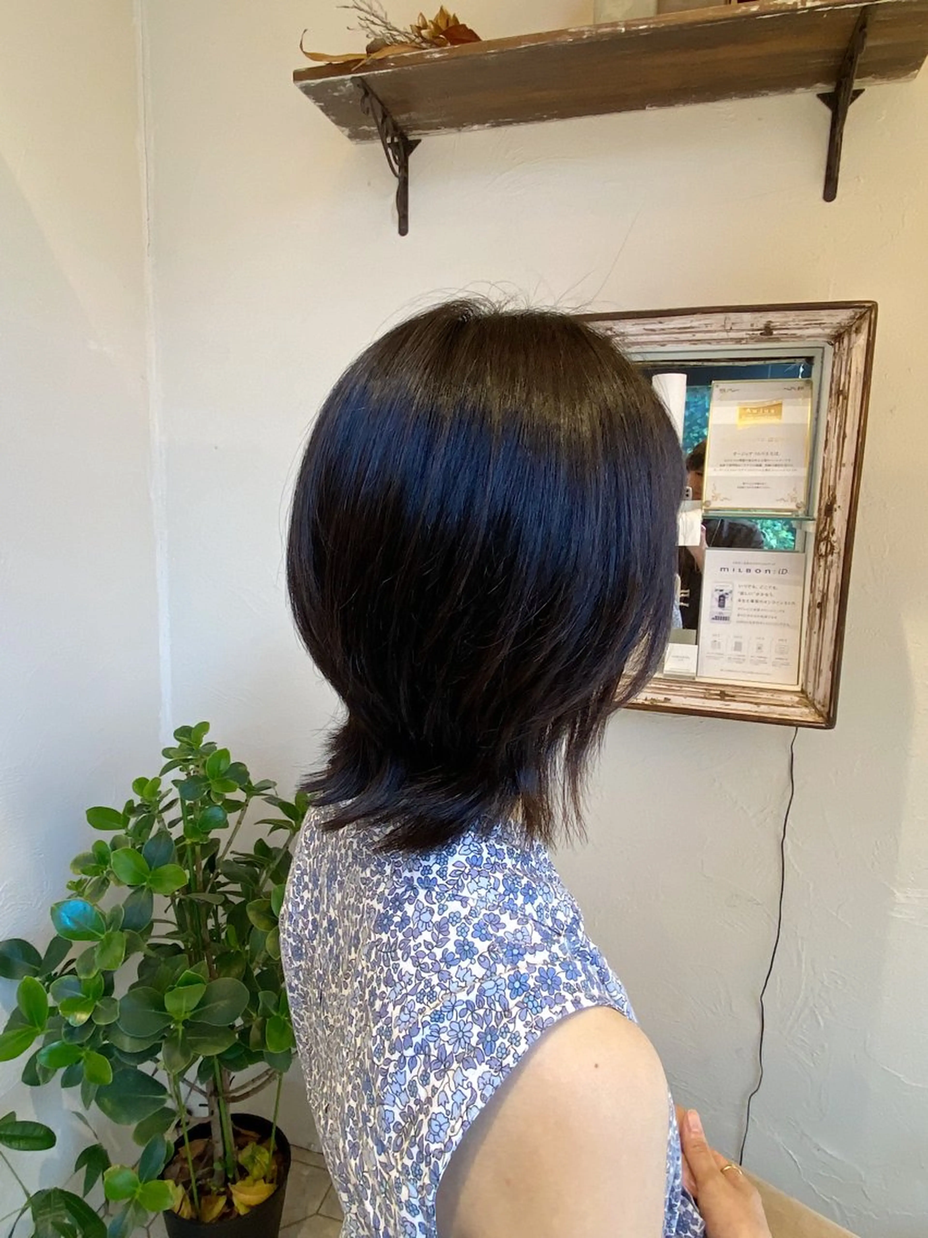 ミディアム 艶カラー/ 縮毛矯正 /   タキダのヘアスタイル