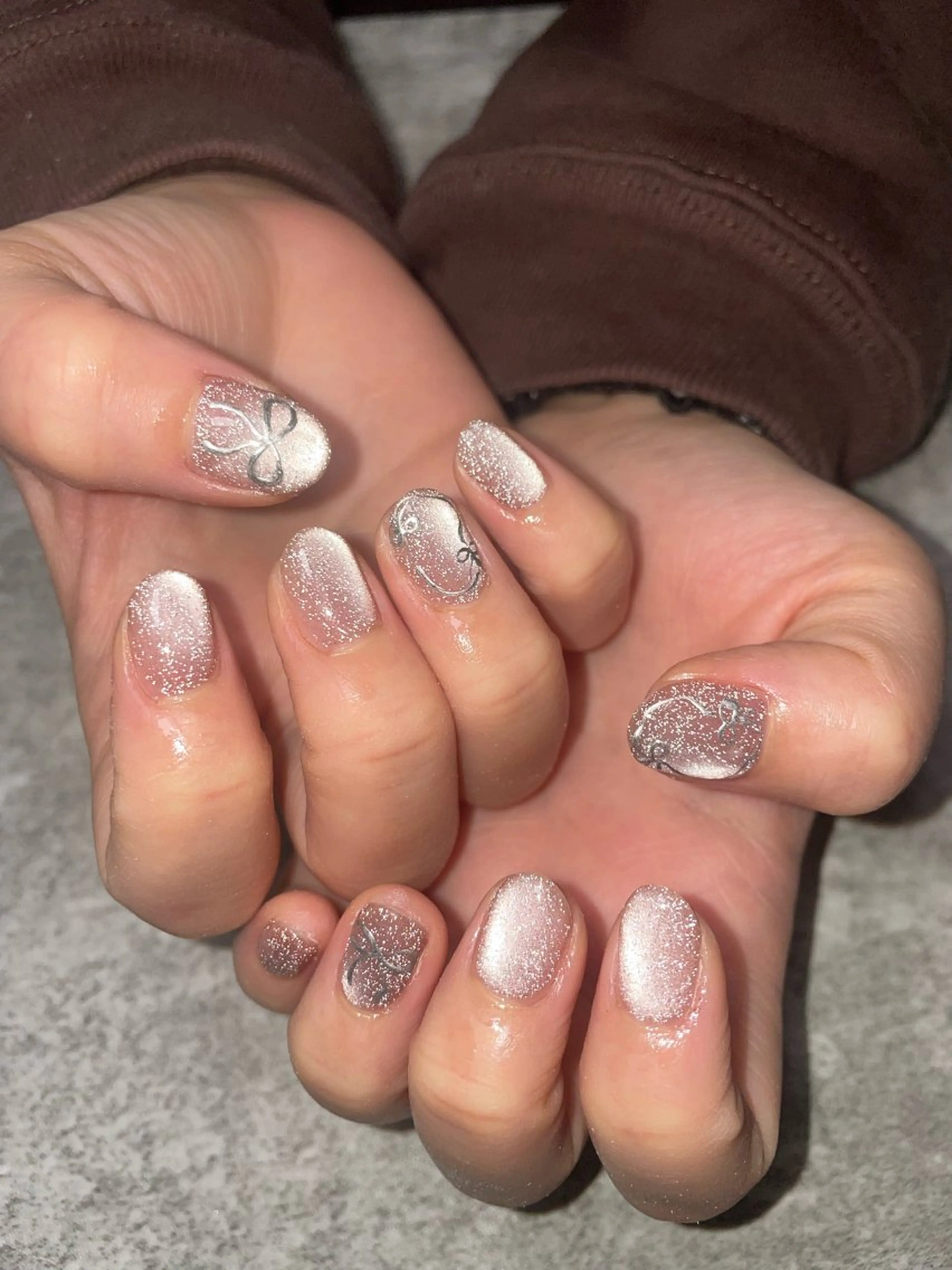 ネイル アートネイル フラッシュネイル フラッシュマグ RISA joie nailのネイルデザイン