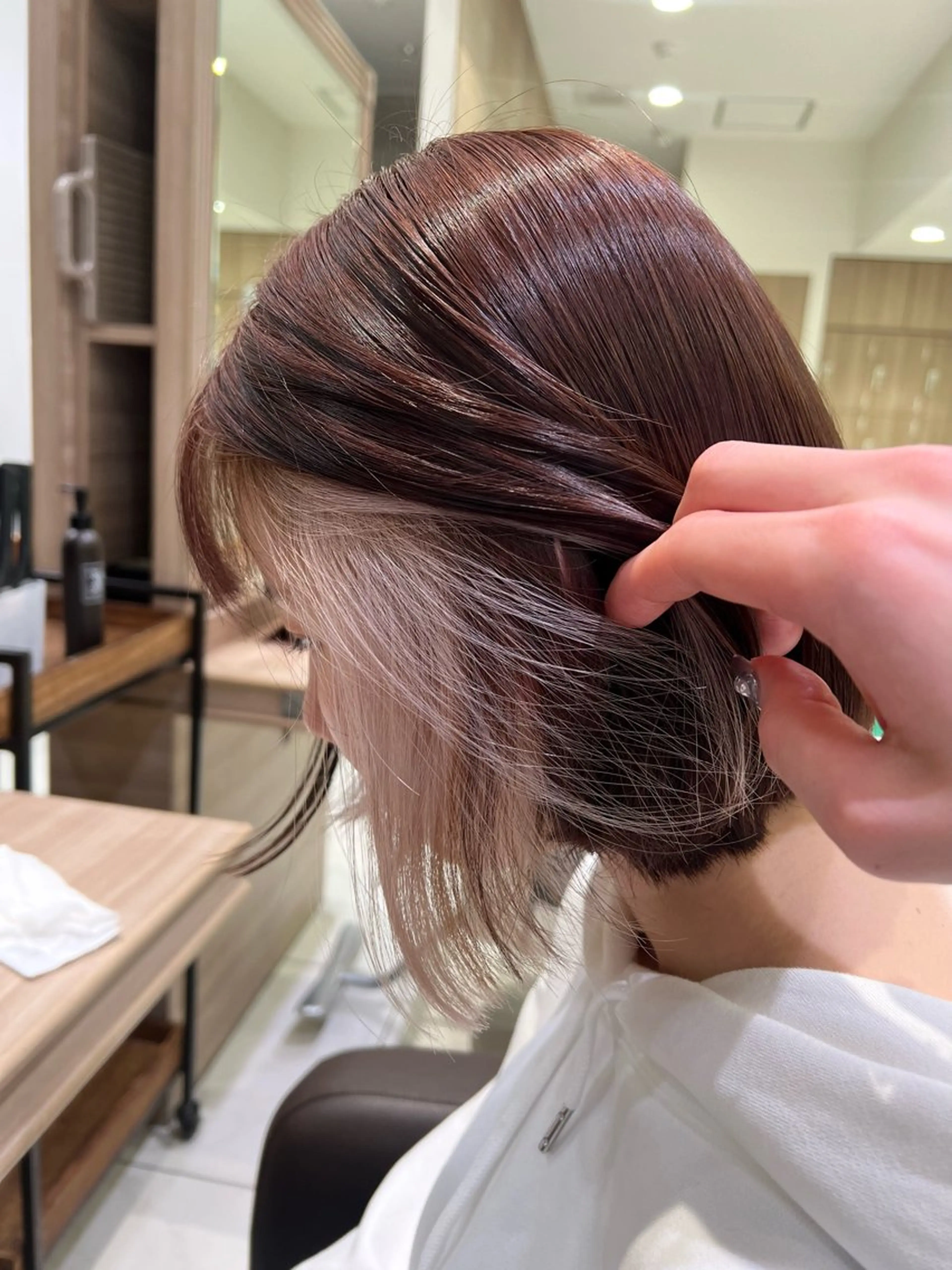 ミディアム 艶髪ハイトーン 💎りゅうやのヘアスタイル