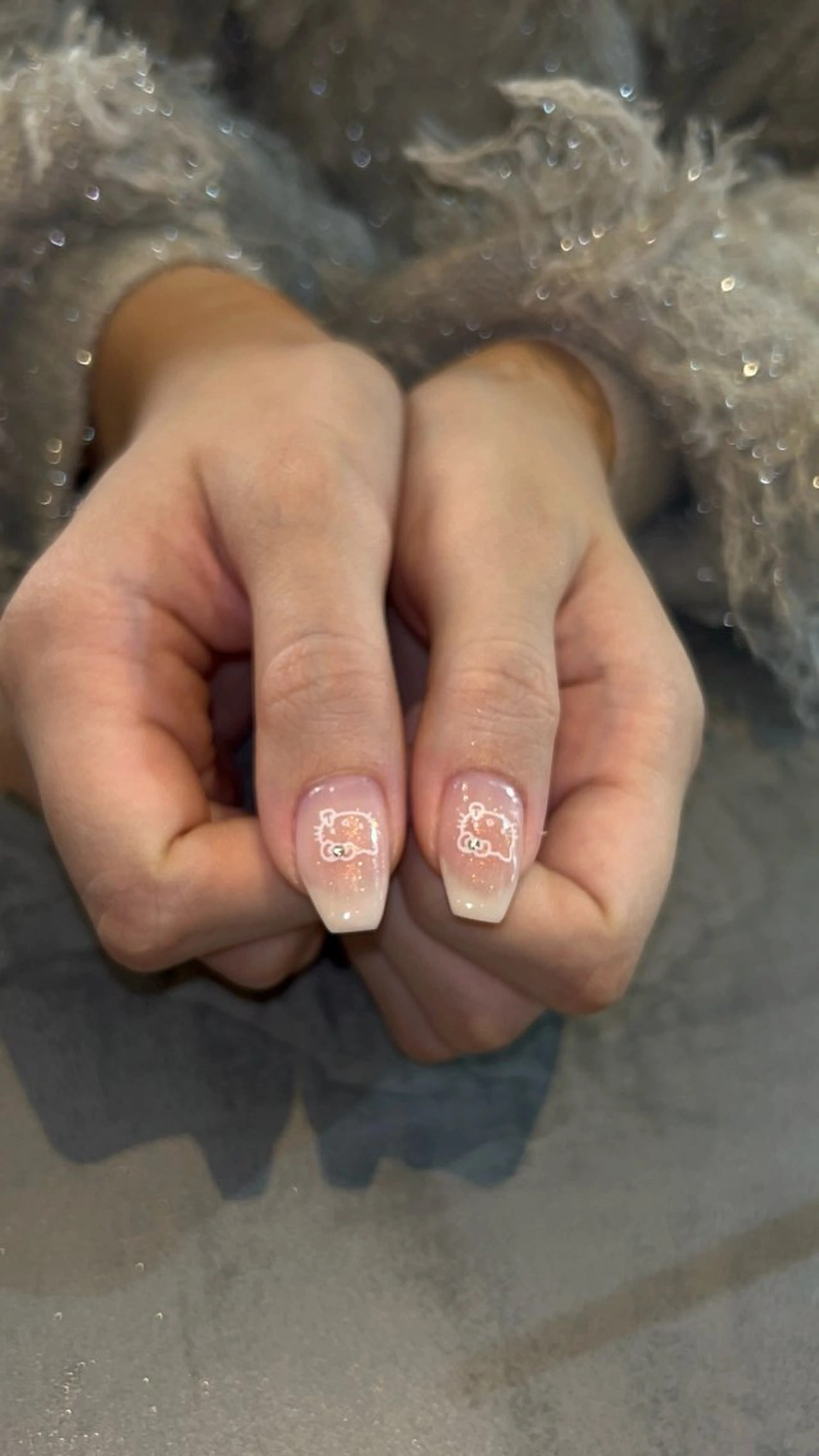 ネイル ラメ(グリッター) ハンドネイル plume. noaのネイルデザイン