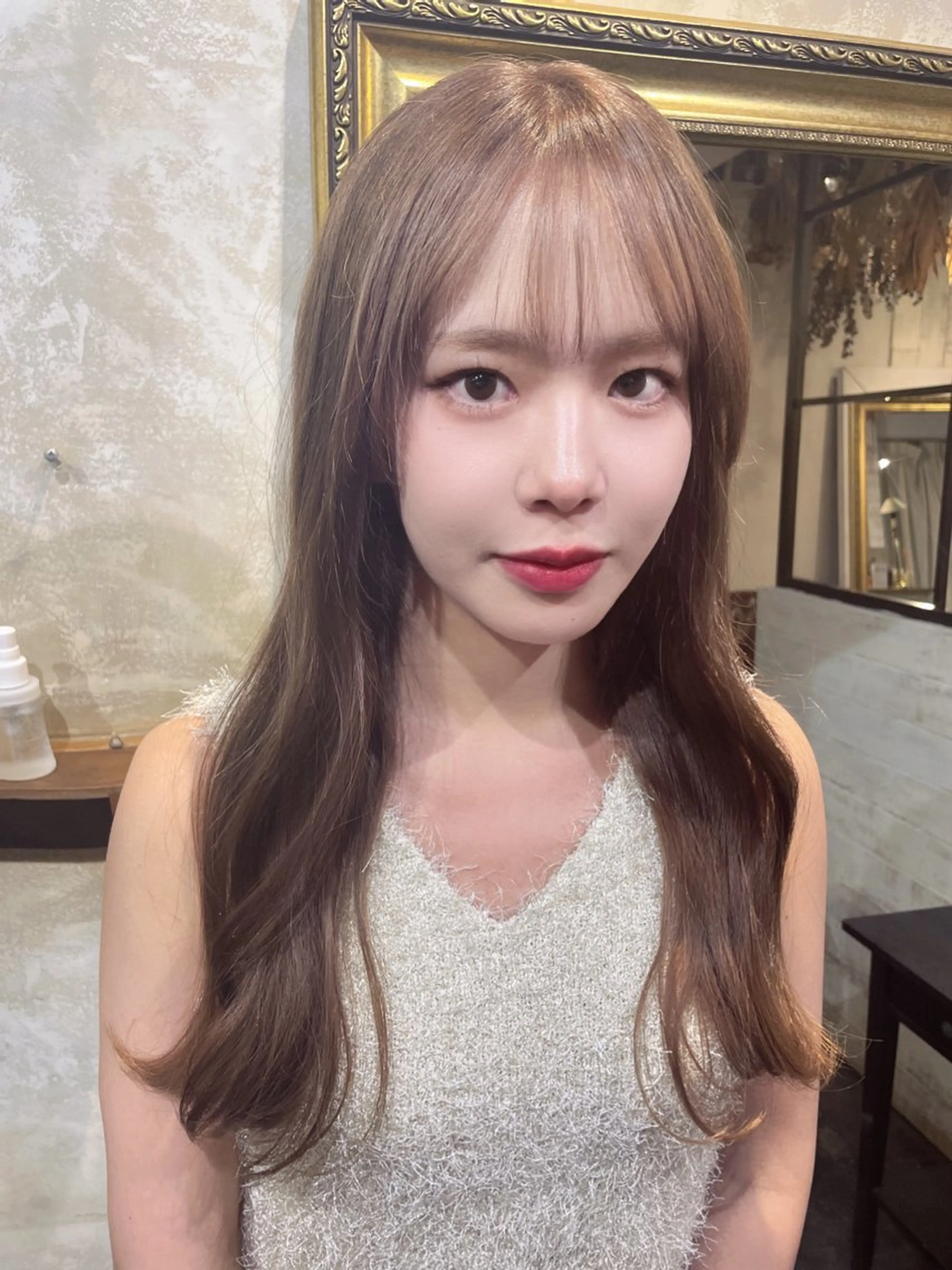 ロング 韓国風ヘア beauty studio M.O.D TOKYO所属・MAMI /暖色カラーのヘアスタイル