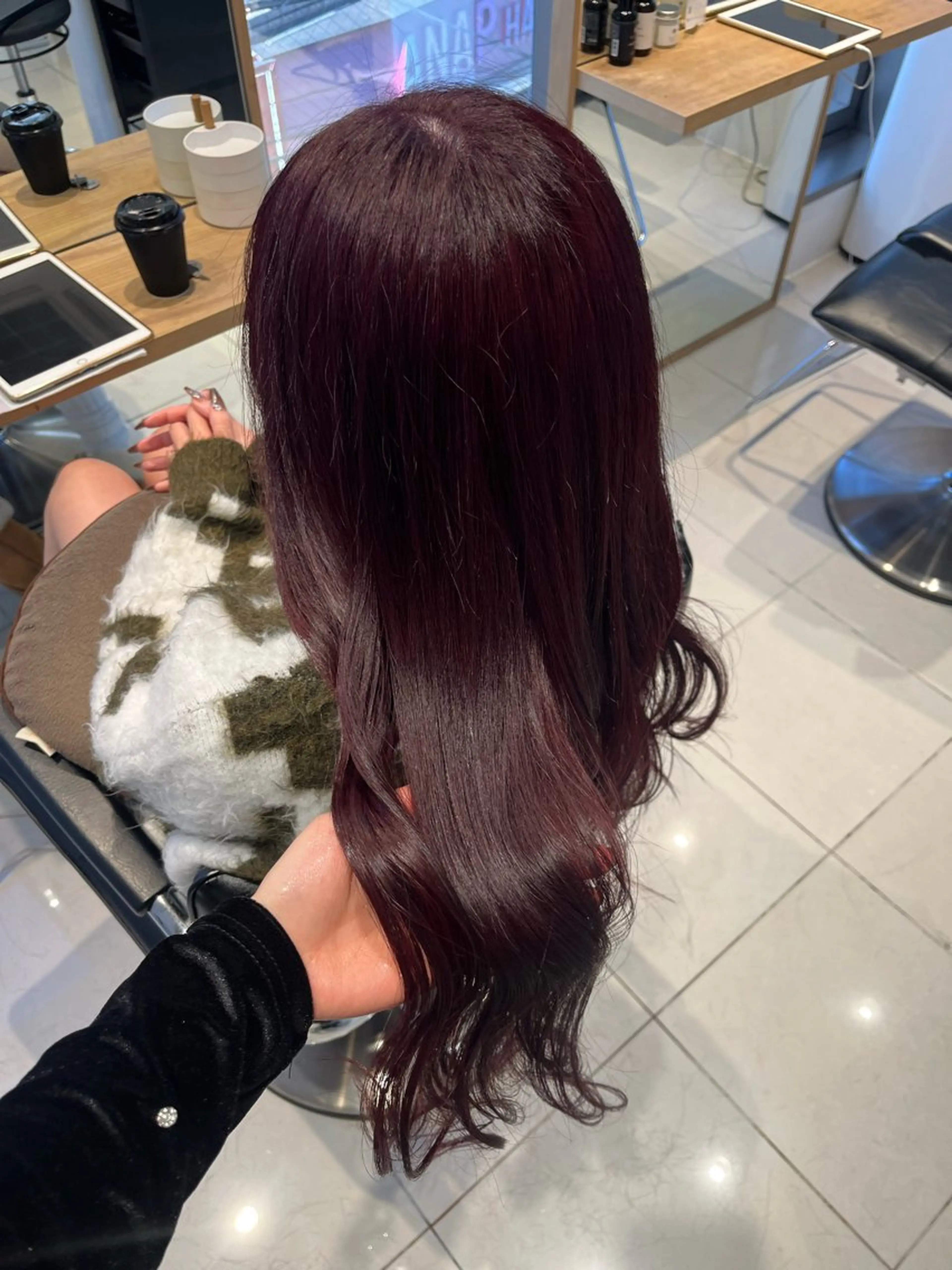 ロング ヘアカラー トリートメント ヘアセット 艶髪/暖色カラー/ ◎RUKI.のヘアスタイル