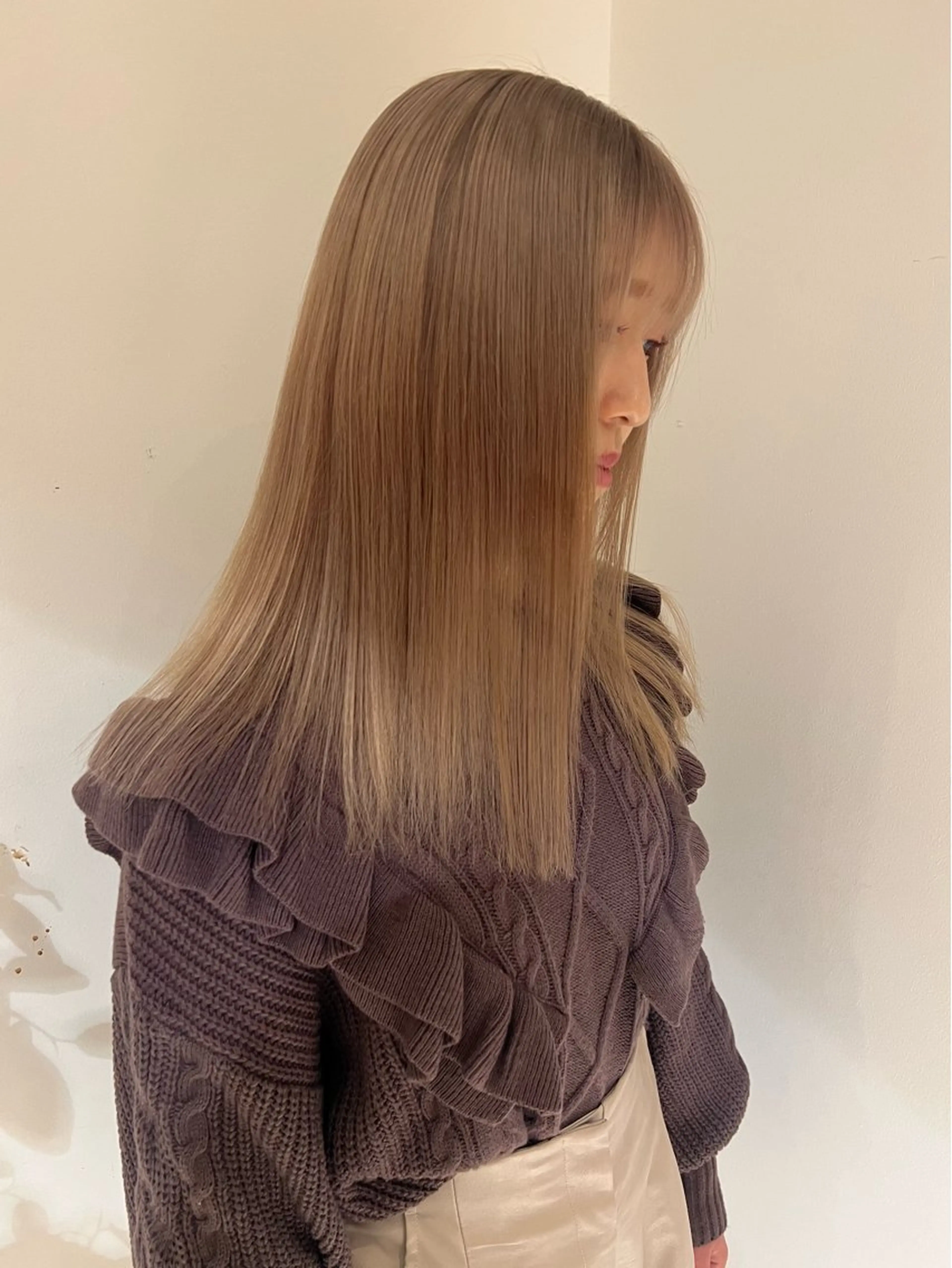 セミロング カラー ヘアカラー 7月空きあり akaneのヘアスタイル