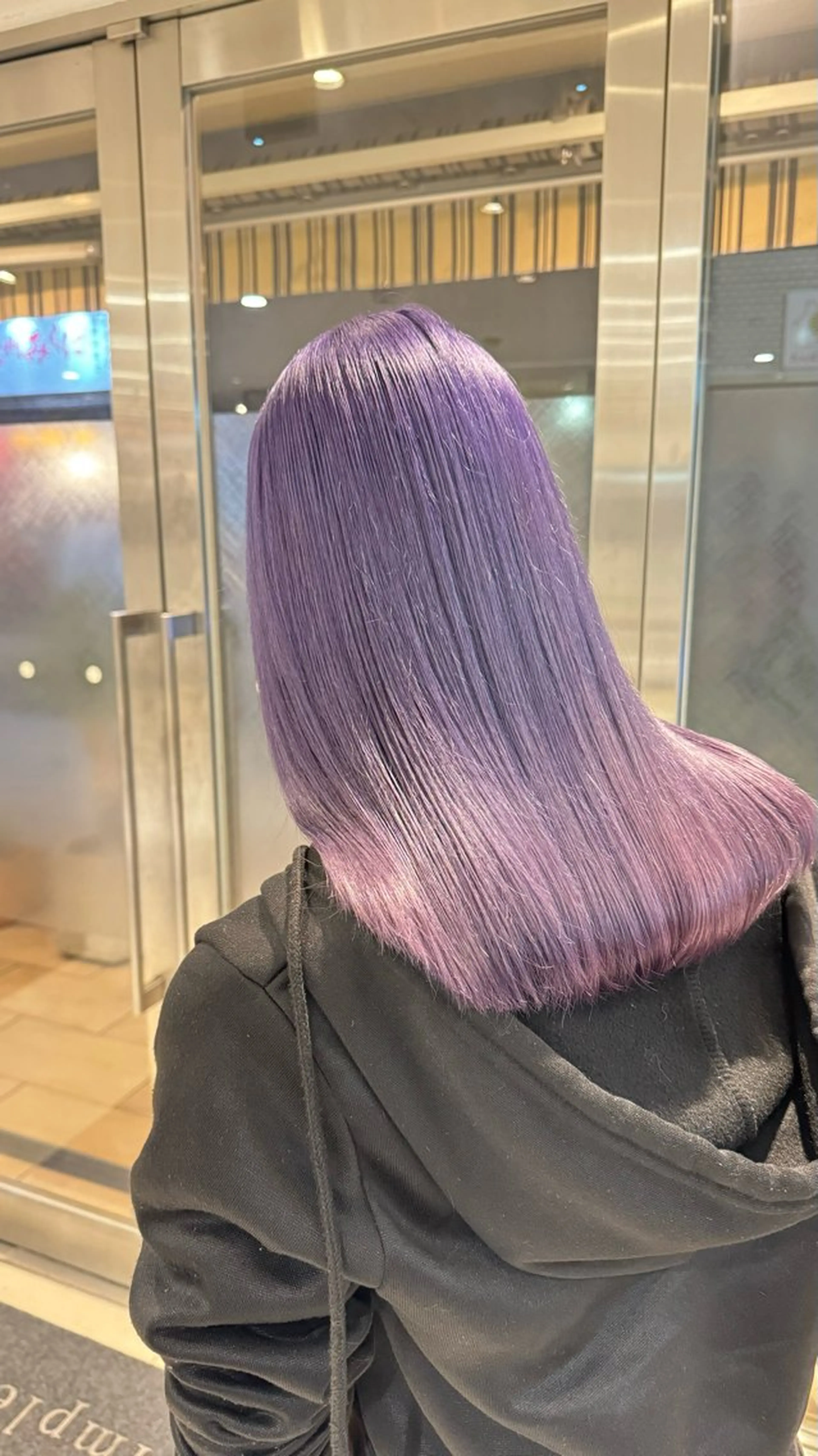 セミロング ヘアカラー トリートメント ヘアセット 高円寺ハイトーン/ ブロンド/デザインのヘアスタイル