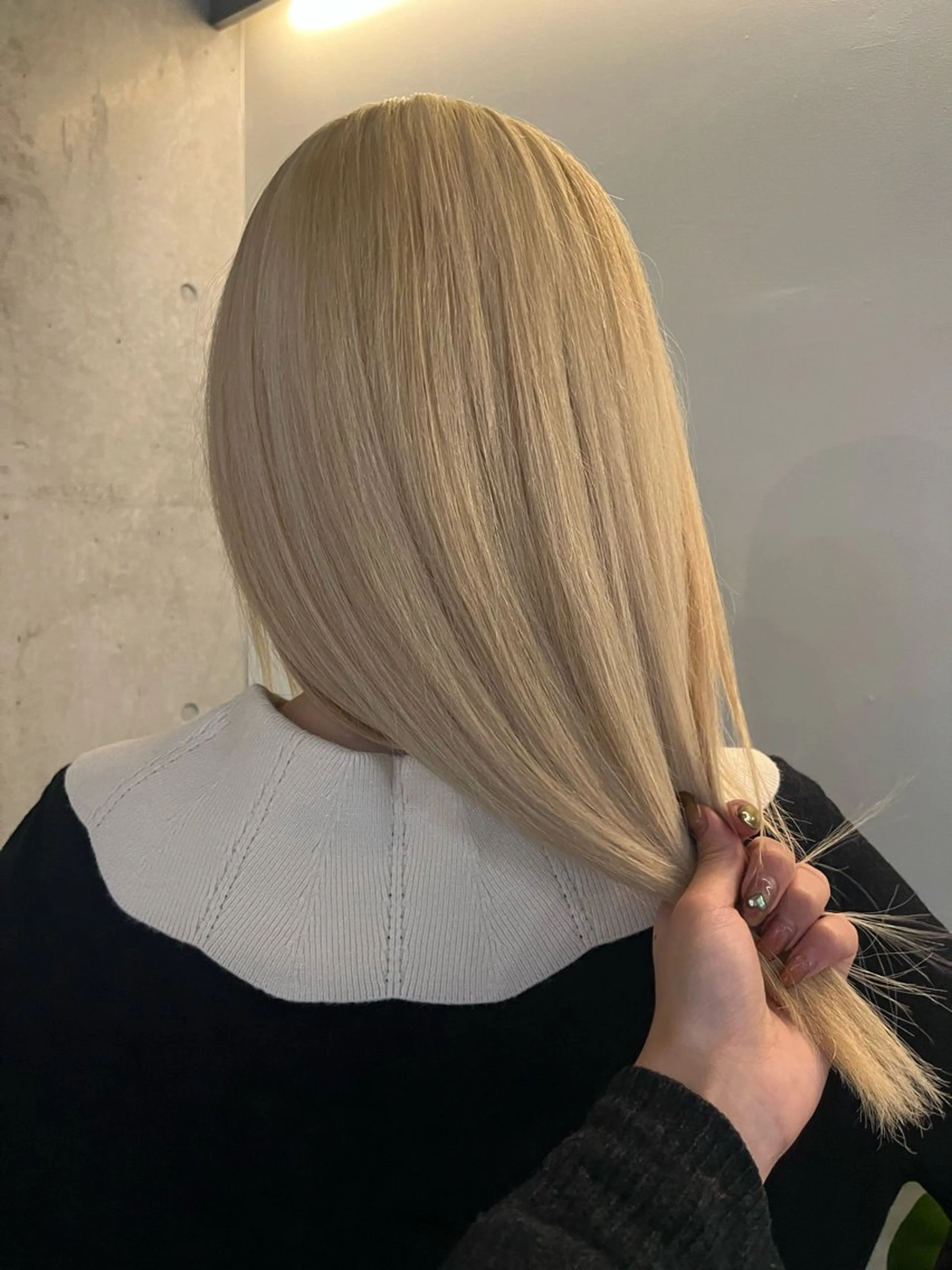 ミディアム 髪質改善 レイヤーカット\ウル フ　chinatsuのヘアスタイル
