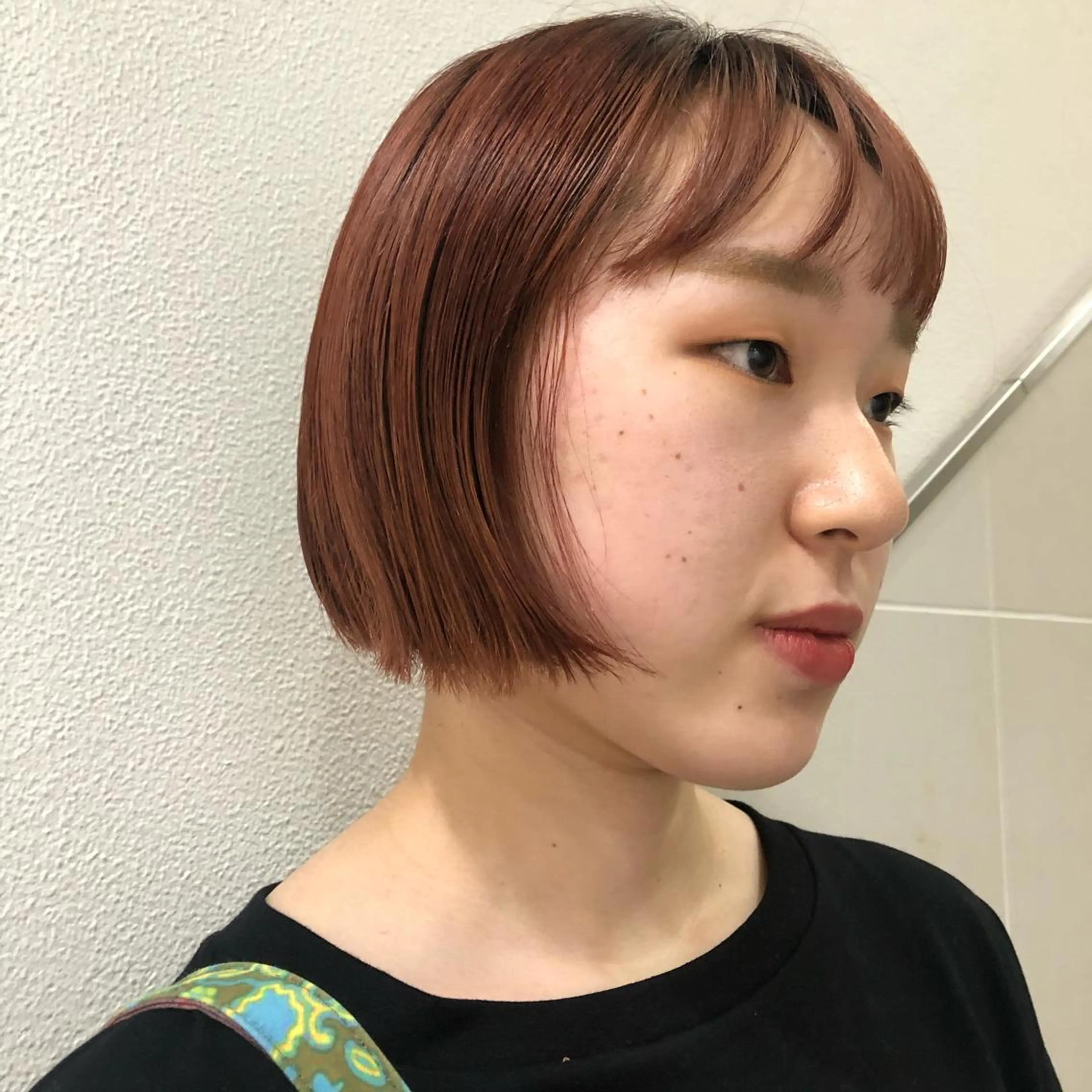 ショート カラー オレンジ レッドカラー ヘアカラー YURIA .のヘアスタイル