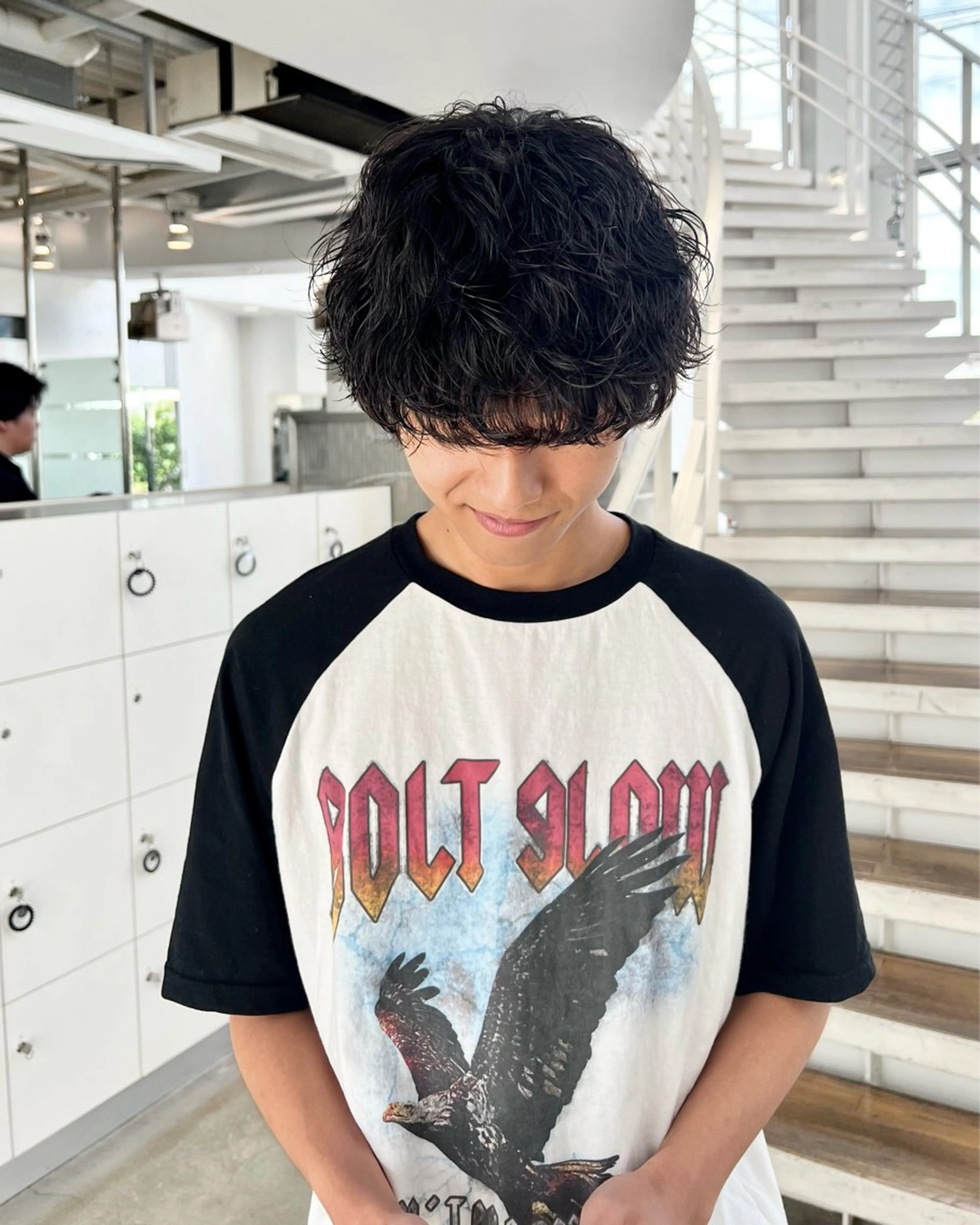カラー パーマ メンズ BLANCO tre's メモリアル所属・カラーモデル募集中／  ︎︎どまつひなのヘアスタイル