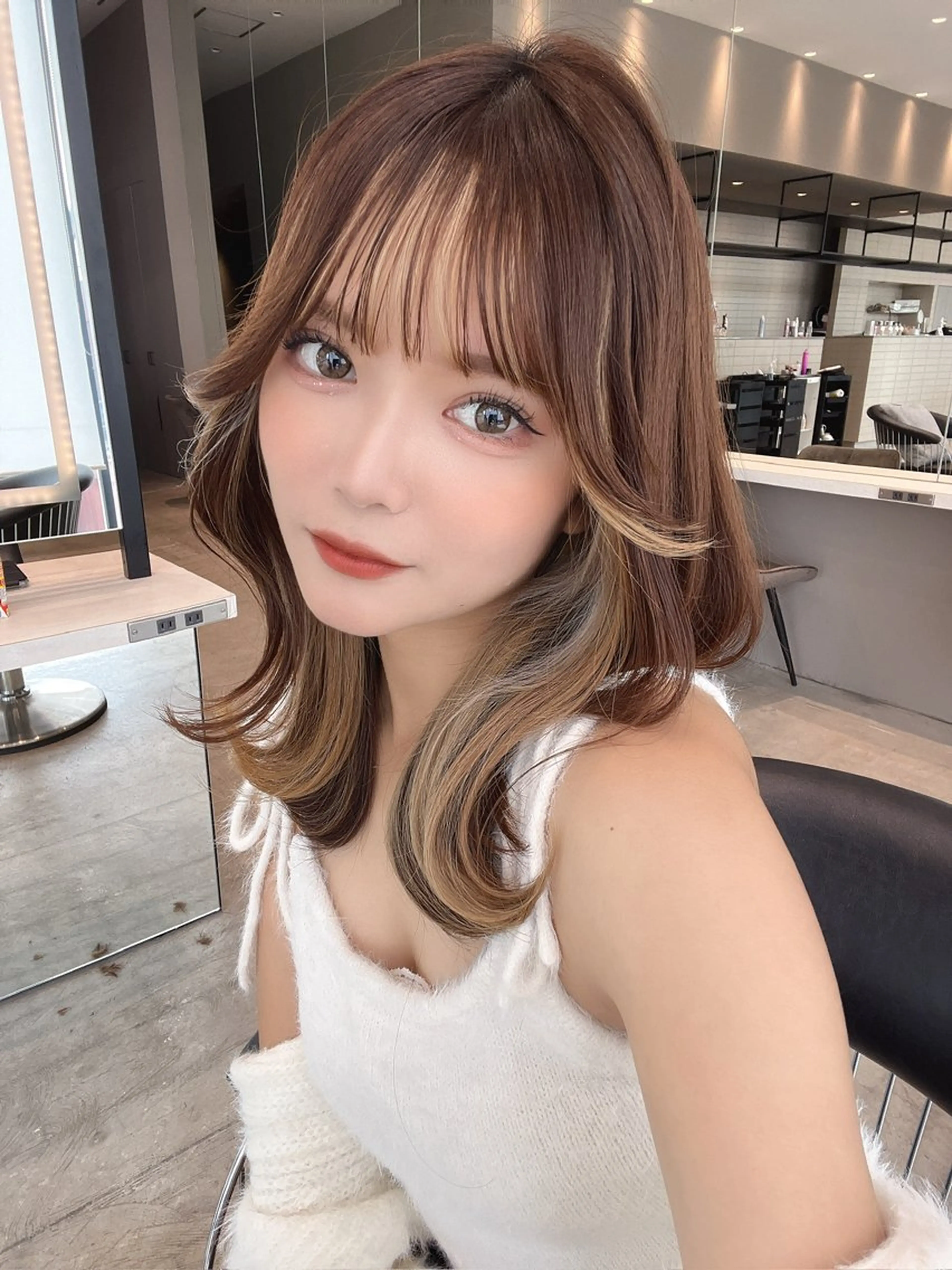 ミディアム ヘアカラー トリートメント 💎似合わせカラー 💎石濱俊介のヘアスタイル