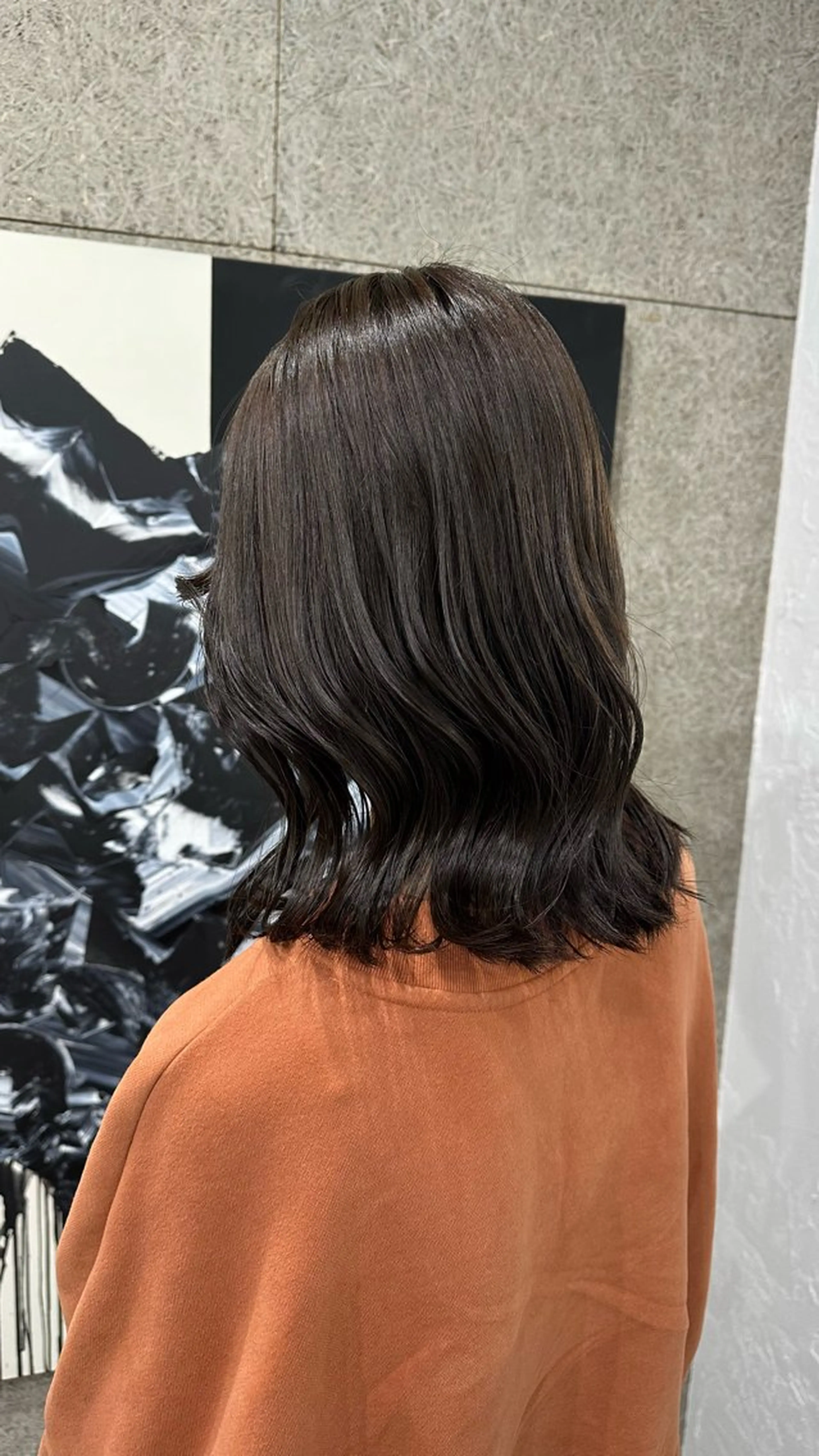 ミディアム Iwama momokaのヘアスタイル