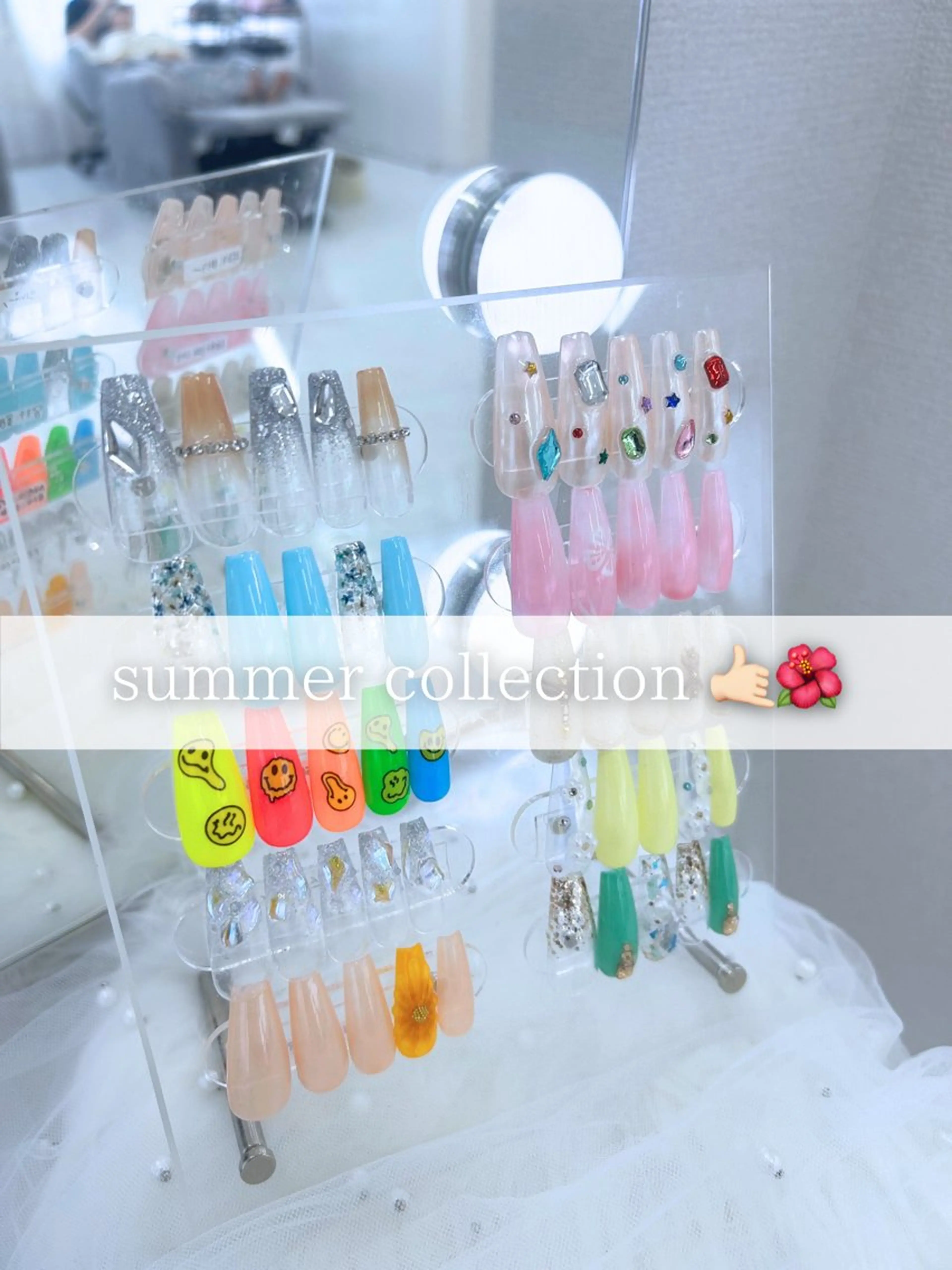 【自爪】オフあり定額Summerデザイン🌺🩵 10種類程度の中からの写真