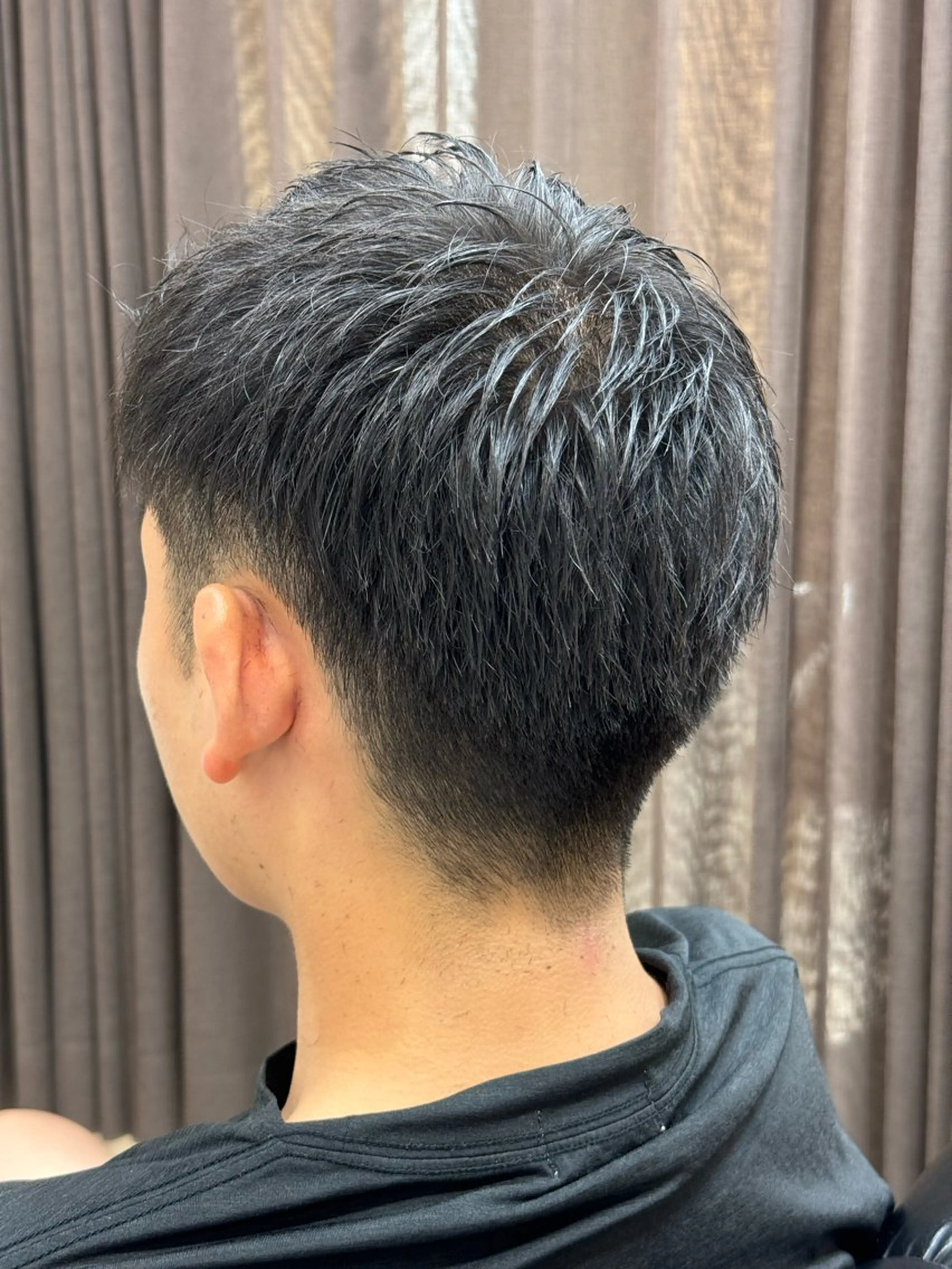 ショート メンズ アップバング ツーブロック YOSHIZAWA Inc. PREMIUM 築地所属・💈Hisa ／ 理容師💈のヘアスタイル