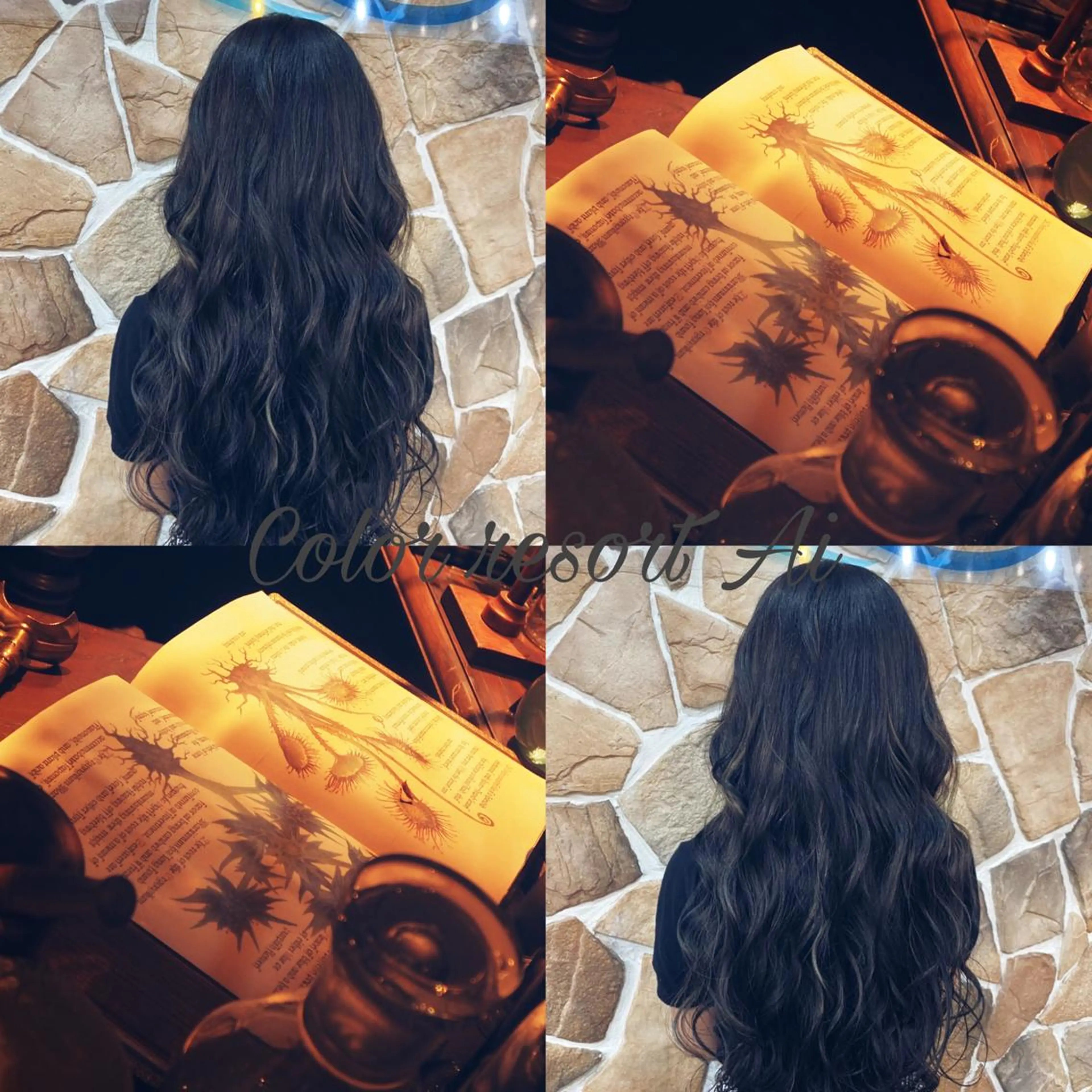 ロング パーマ 透明感カラー 青柳凌平のヘアスタイル