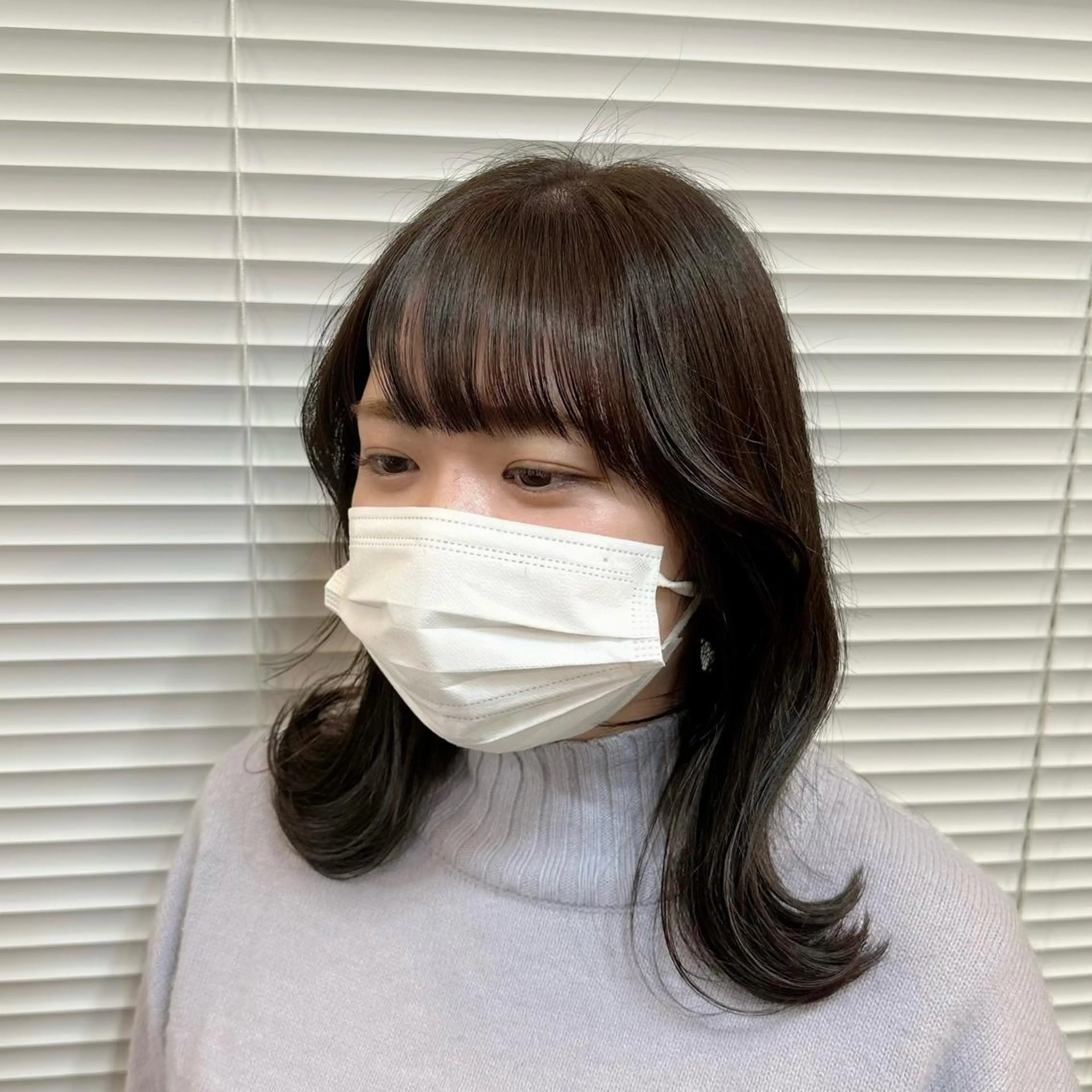 セミロング はまだ かんたのヘアスタイル