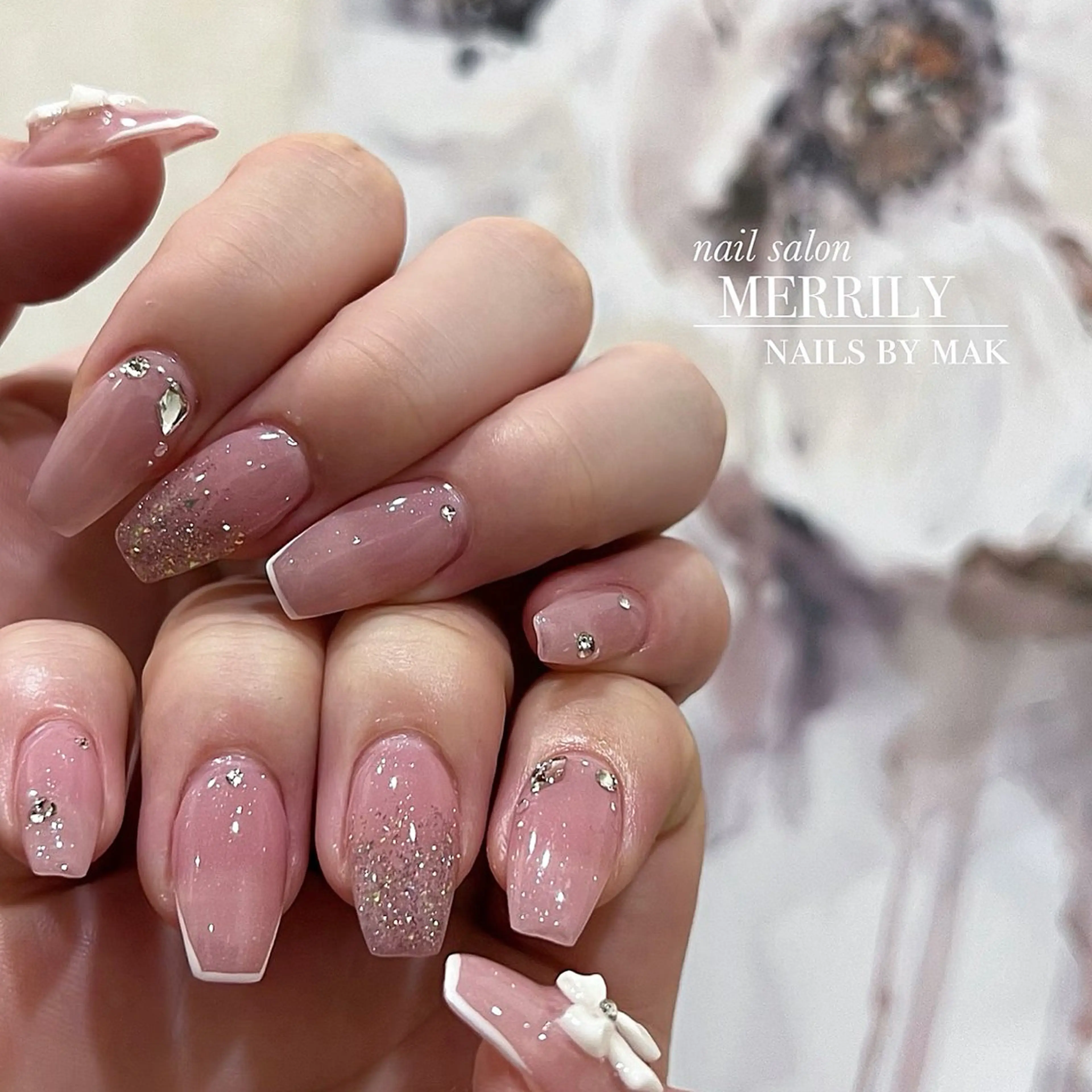 ネイル ガーリー ハンドネイル salon de Chéli所属・salon de Cheliのネイルデザイン