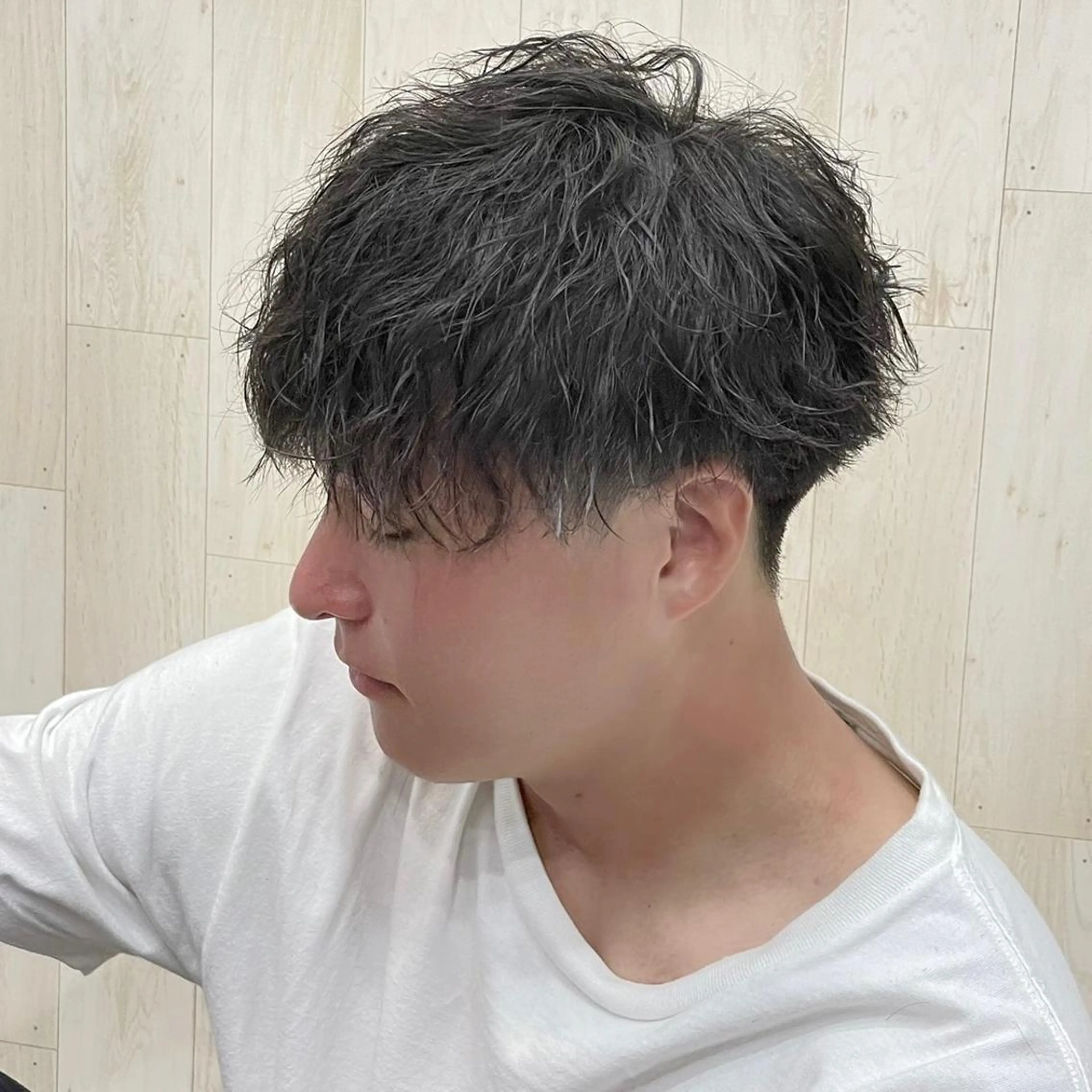 ショート カラー パーマ ヘアアレンジ メンズ キッズ メンズパーマ ツイストスパイラルパーマ スパイラルパーマ カット パーマ L.E.M泉中央店長 小野寺優斗のヘアスタイル