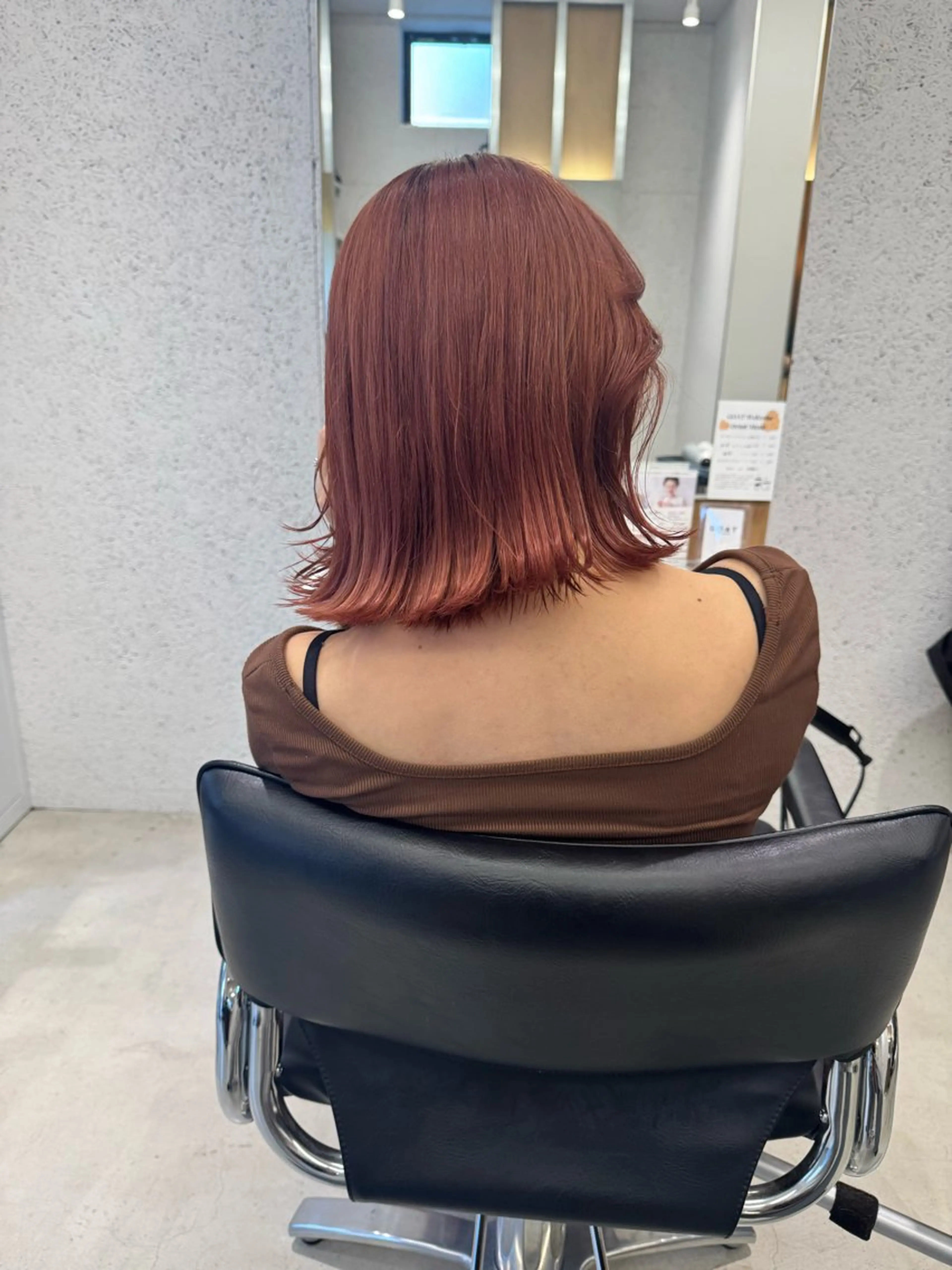 ミディアム カラー カット ヘアカラー トリートメント ショート/茅ヶ崎 タカハシ タクロウのヘアスタイル