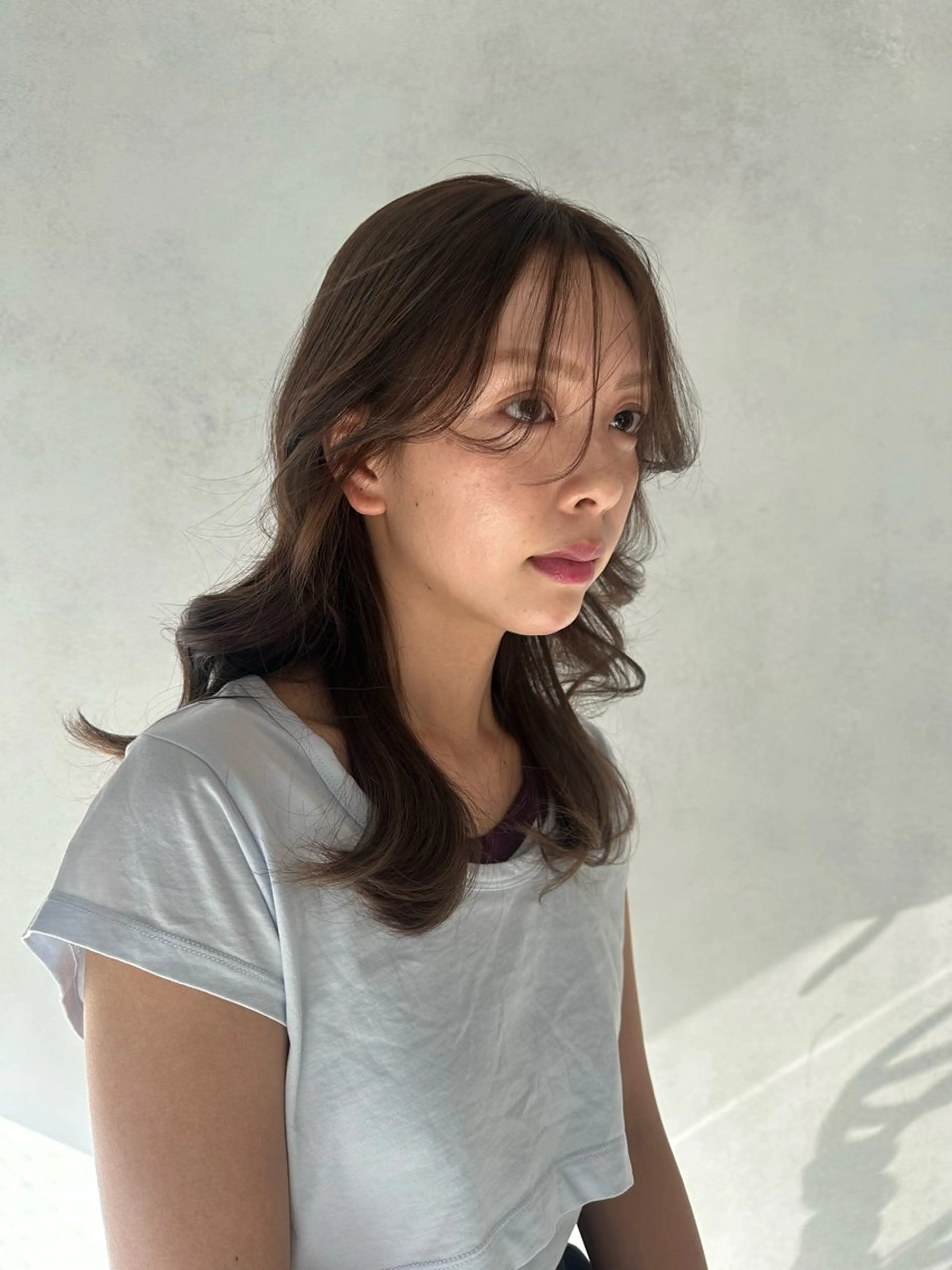 セミロング カラー キッズ カット ヘアカラー トリートメント オトナヘア🌿 harukaのヘアスタイル