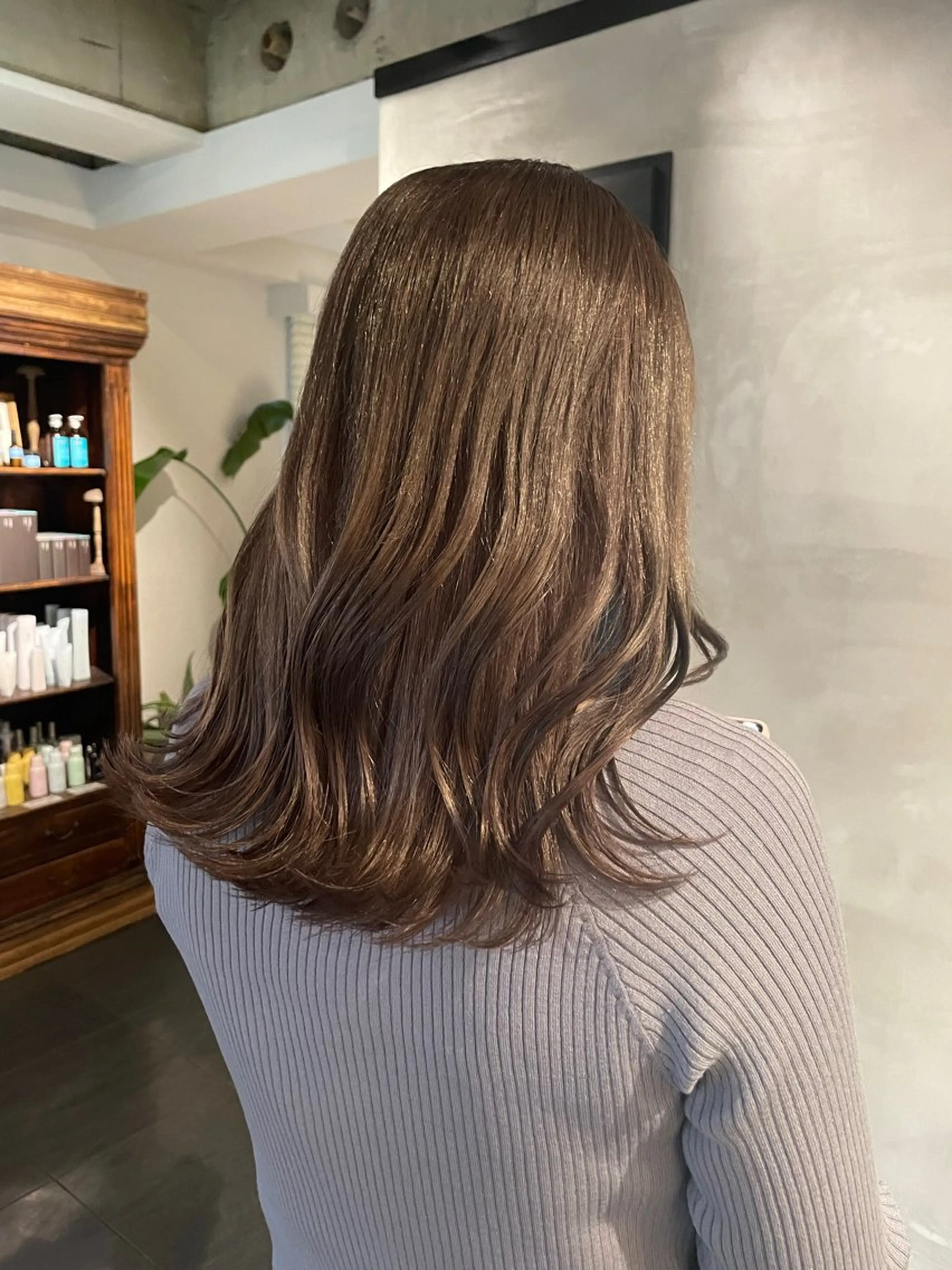 セミロング カラー カット ヘアカラー トリートメント 🍃透明感/デザイン 店長masaru🍃のヘアスタイル