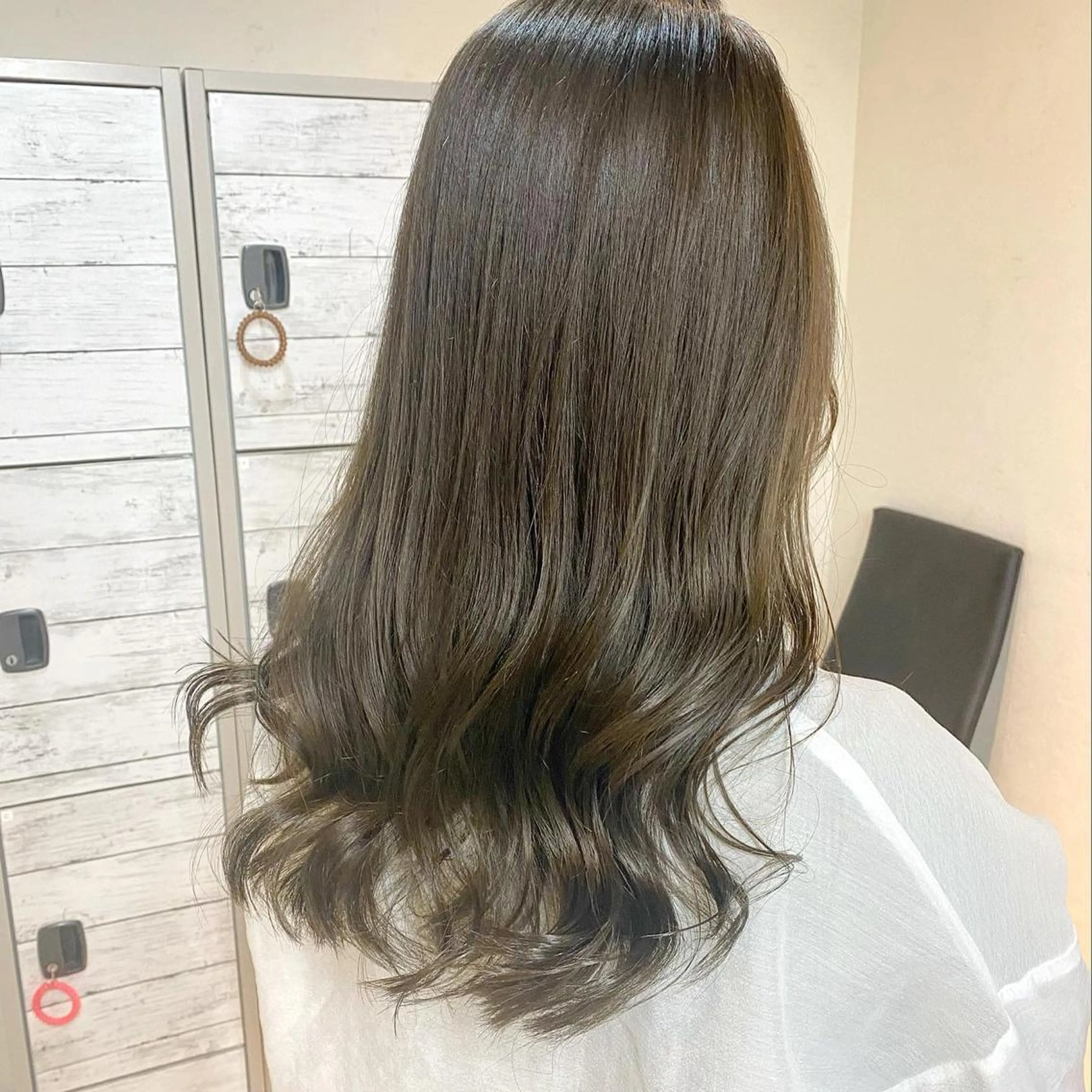 ロング カラー カット ヘアカラー トリートメント 後藤紗英/髪質改善 /オリーブベージュのヘアスタイル