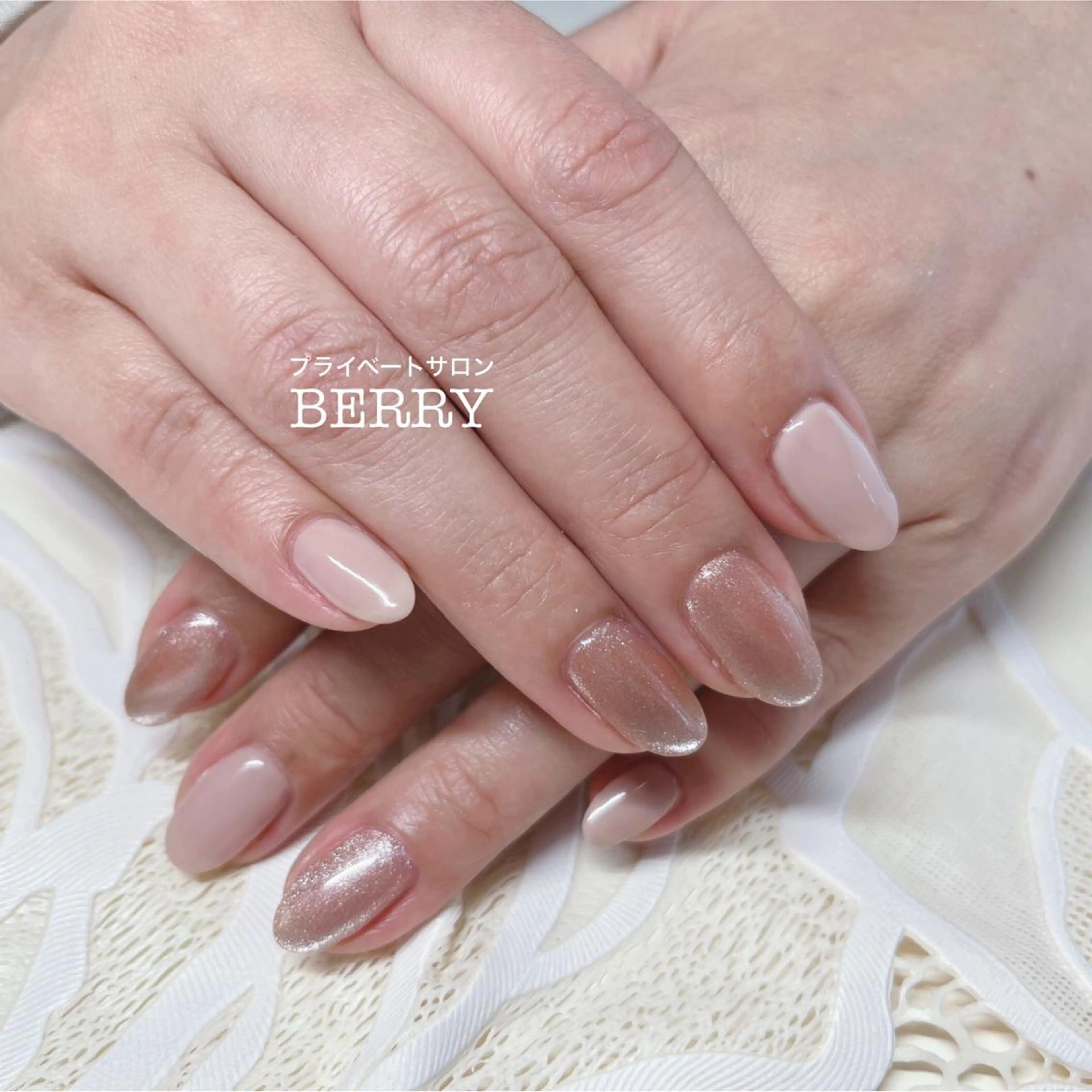 ネイル 入学式 卒業式 マグネットネイル ワンカラーネイル シンプルネイル ハンドネイル プライベートサロン BERRY所属・プライベートサロン BERRYのエステ・リラクイメージ
