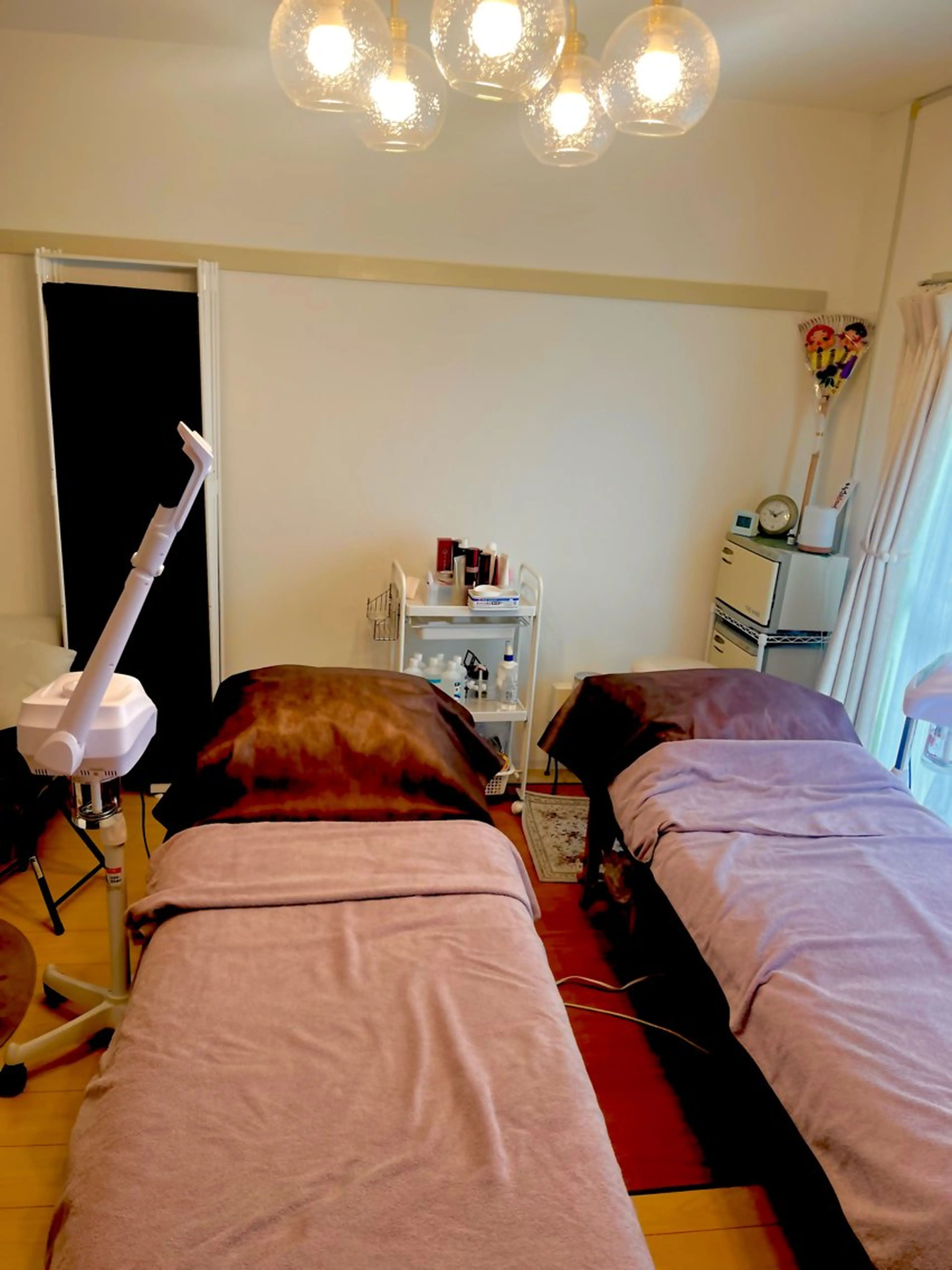 ペアよもぎ蒸し×ペアエステ（フェイシャル、デコルテ）の写真