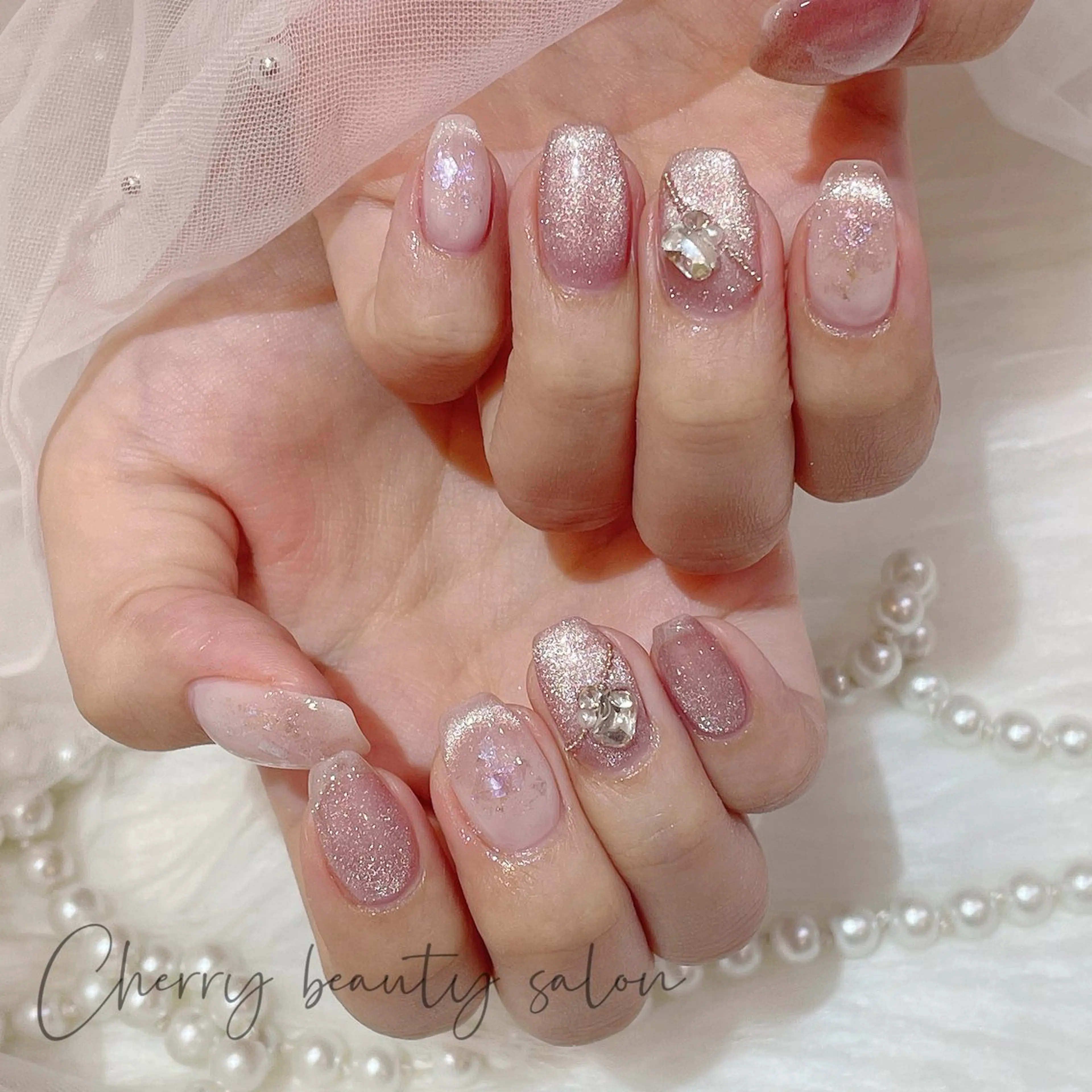 ネイル ハンドネイル ハンドケア SAKURA 🍒のネイルデザイン