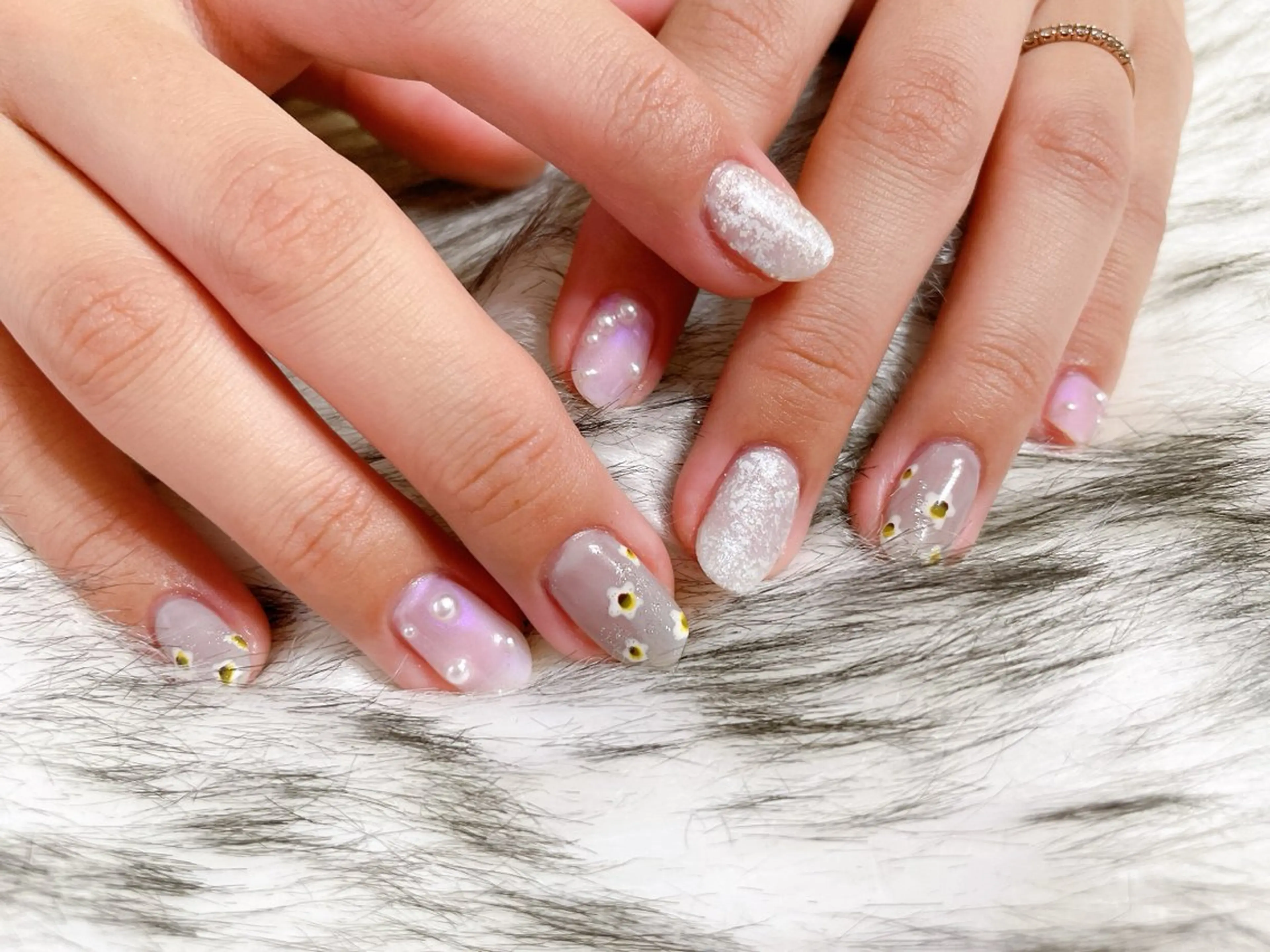 ネイル ジェルネイル メンズネイル ニュアンスネイル パラジェル 春ネイル kikinail 溝の口のネイルデザイン