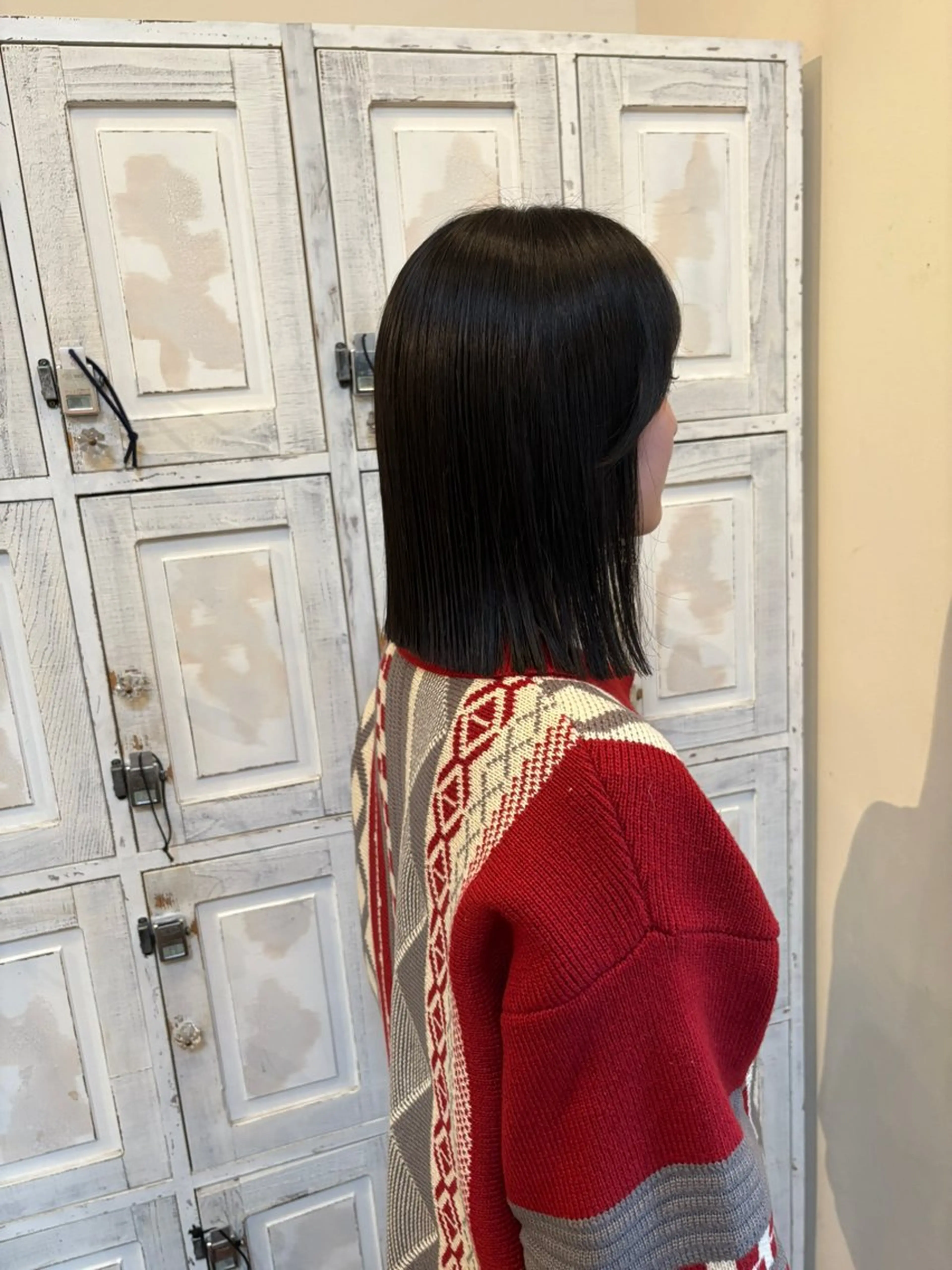 ミディアム ボブ 中村 潤菜のヘアスタイル