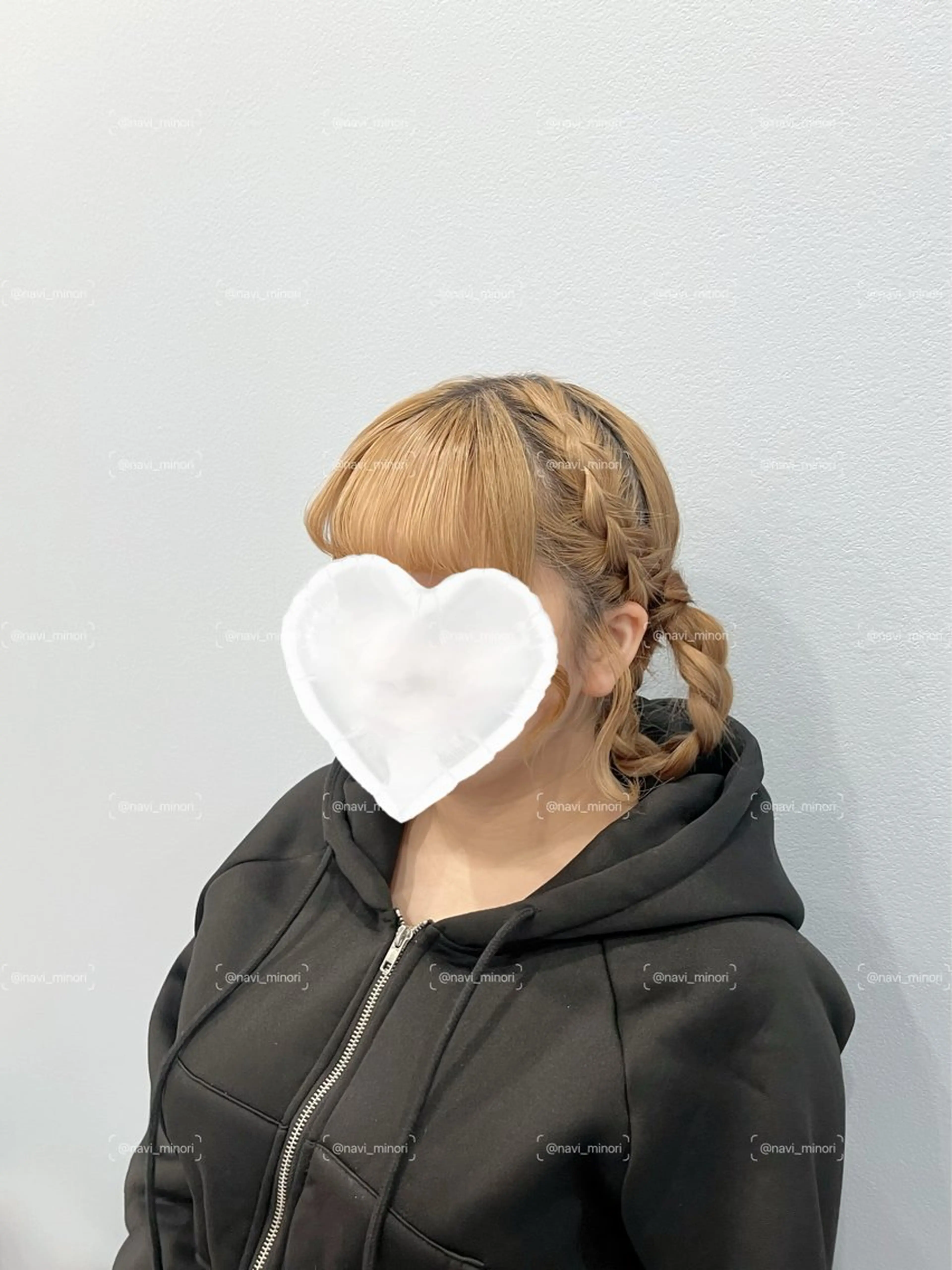 セミロング ヘアアレンジ ヘアセット navi minoriのヘアスタイル