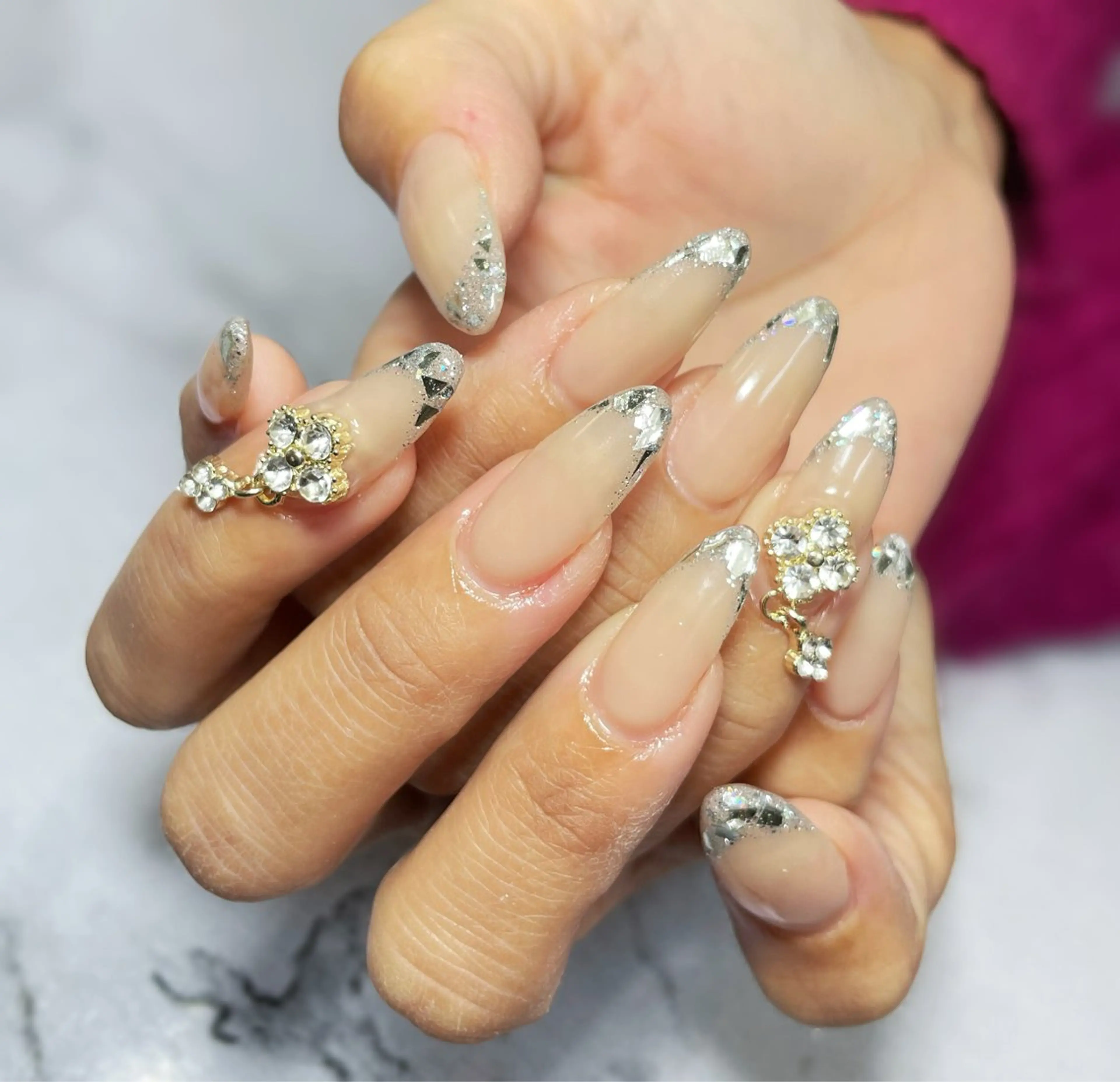 ネイル キラキラネイル ハンドネイル S♡NAIL所属・S.NAIL Suuのネイルデザイン