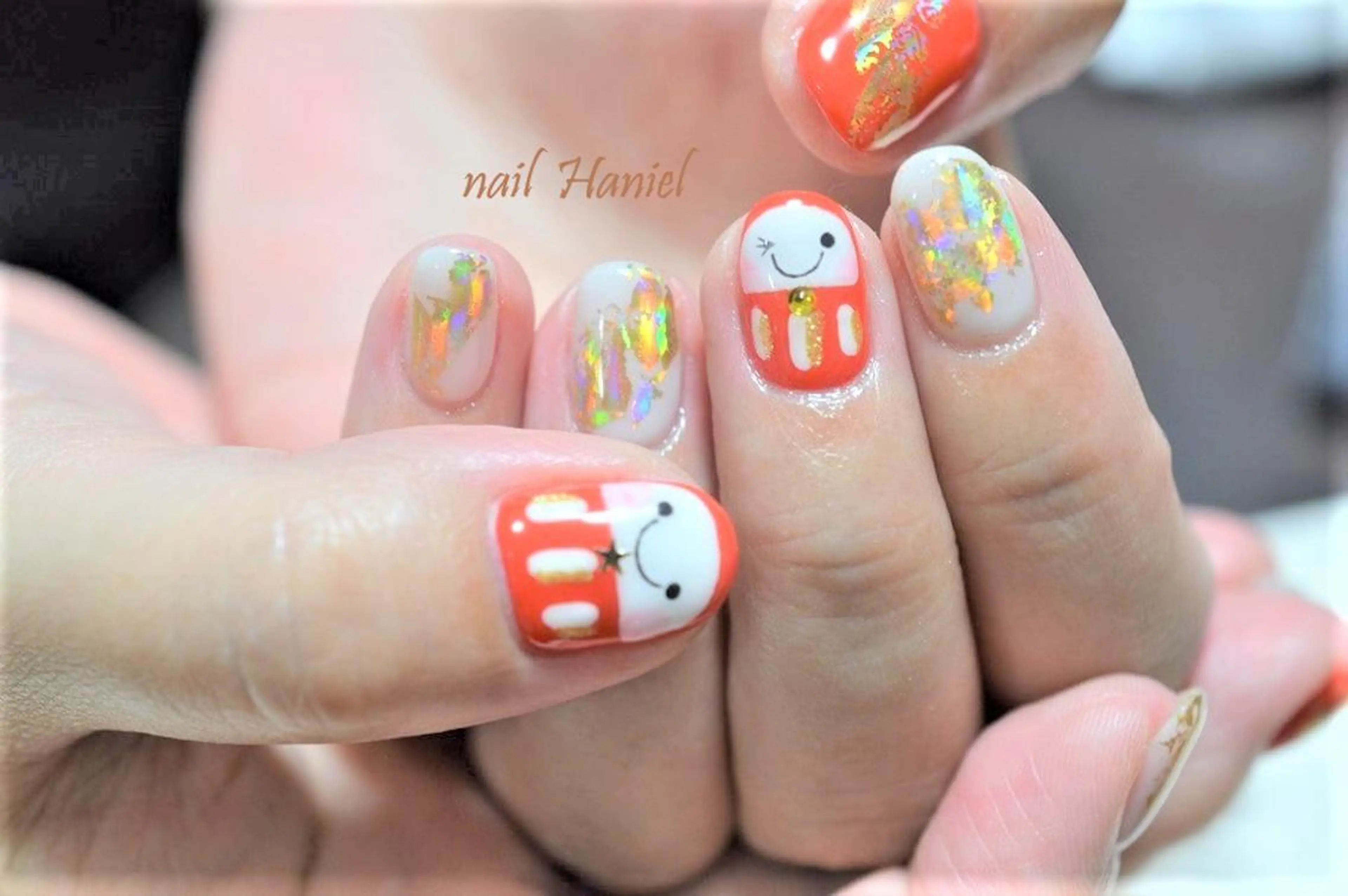 ネイル フットネイル ジェルネイル パラジェル nail Haniel所属・半蔵門サロンハニエル 魅神 ちよのネイルデザイン