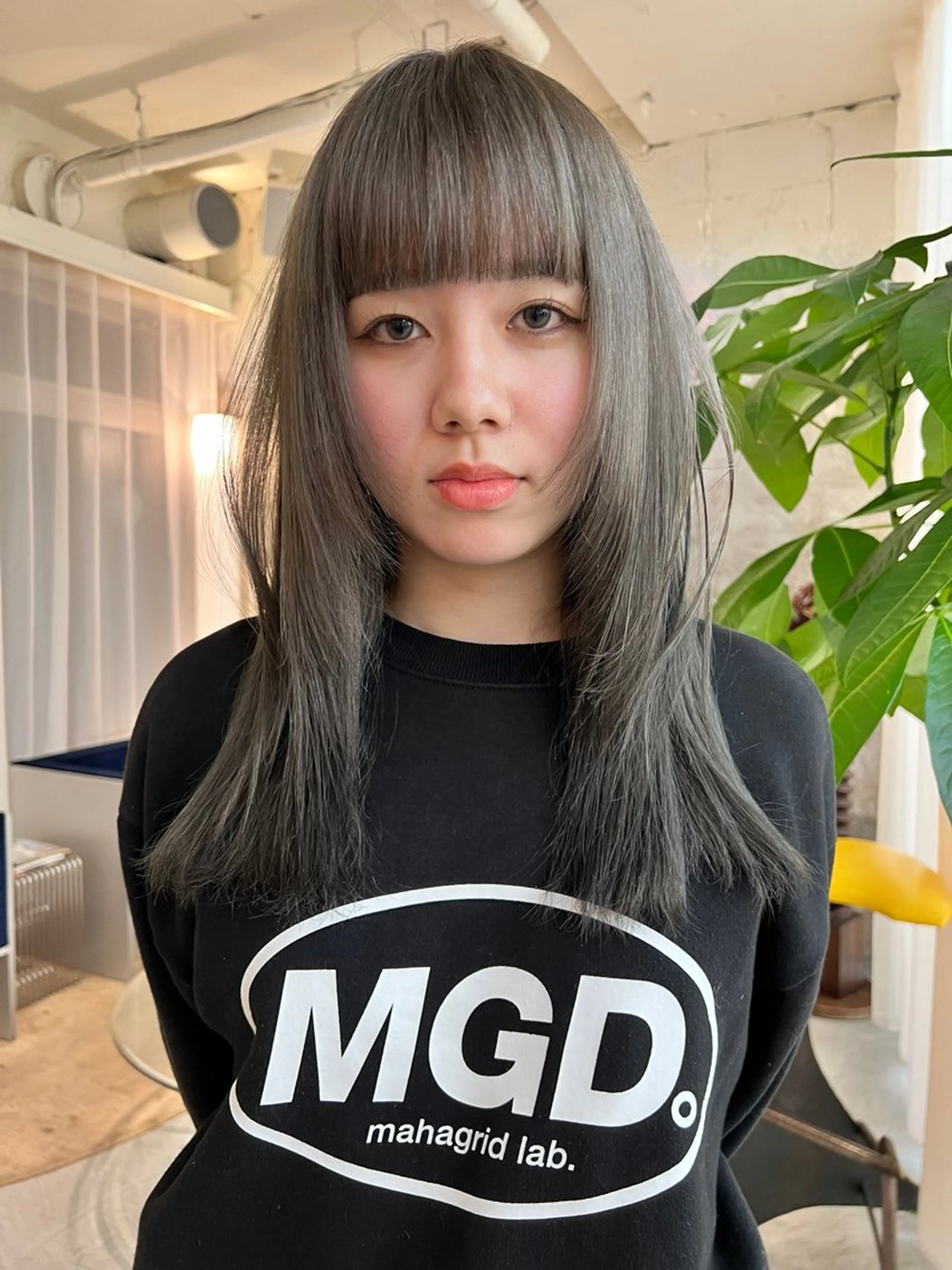 ロング カラー カット ヘアカラー haco＋所属・圧倒的デザイン力 店長🎨RENAのヘアスタイル