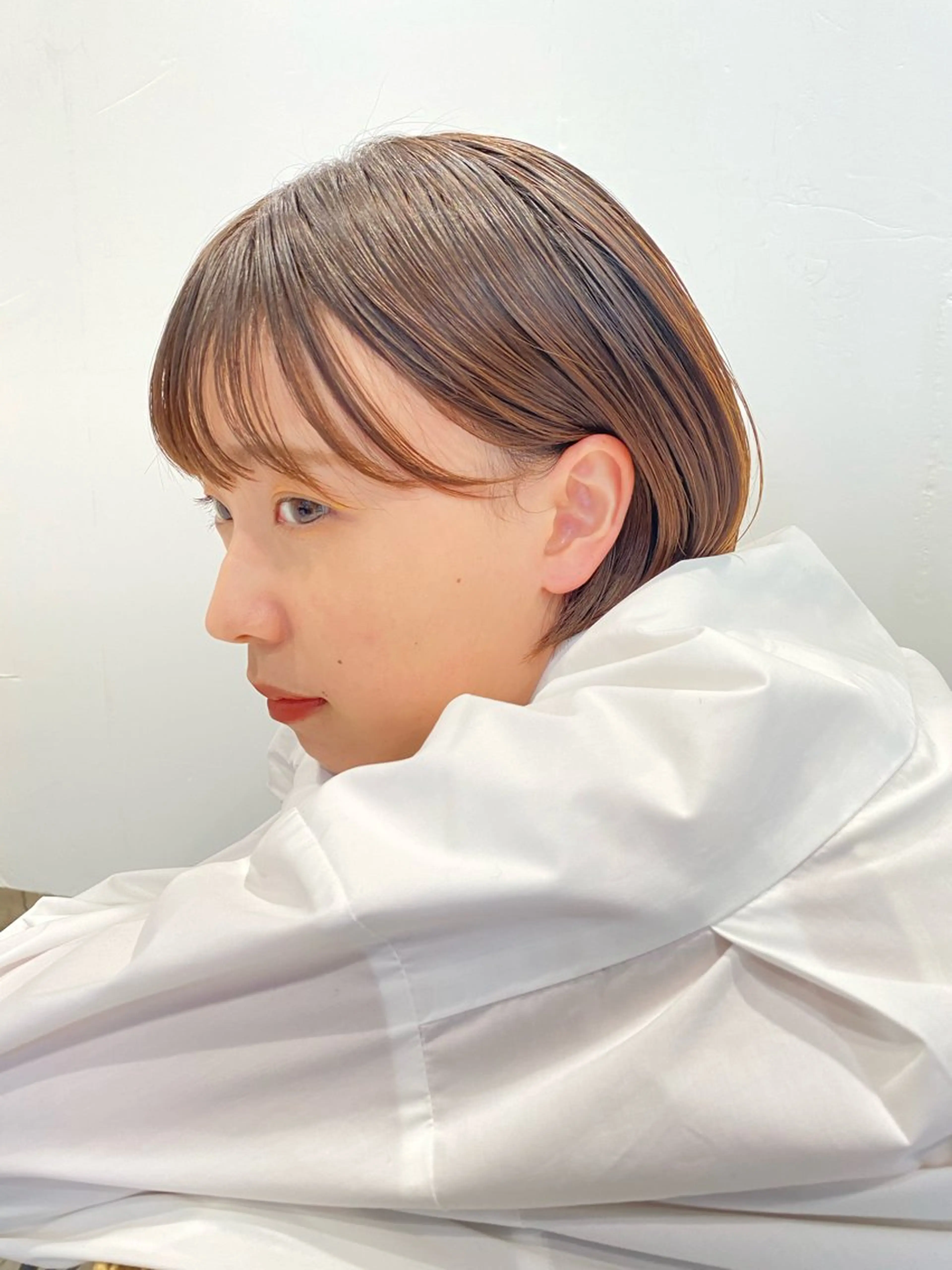 ショート カラー ボブ 古川 晴輝のヘアスタイル