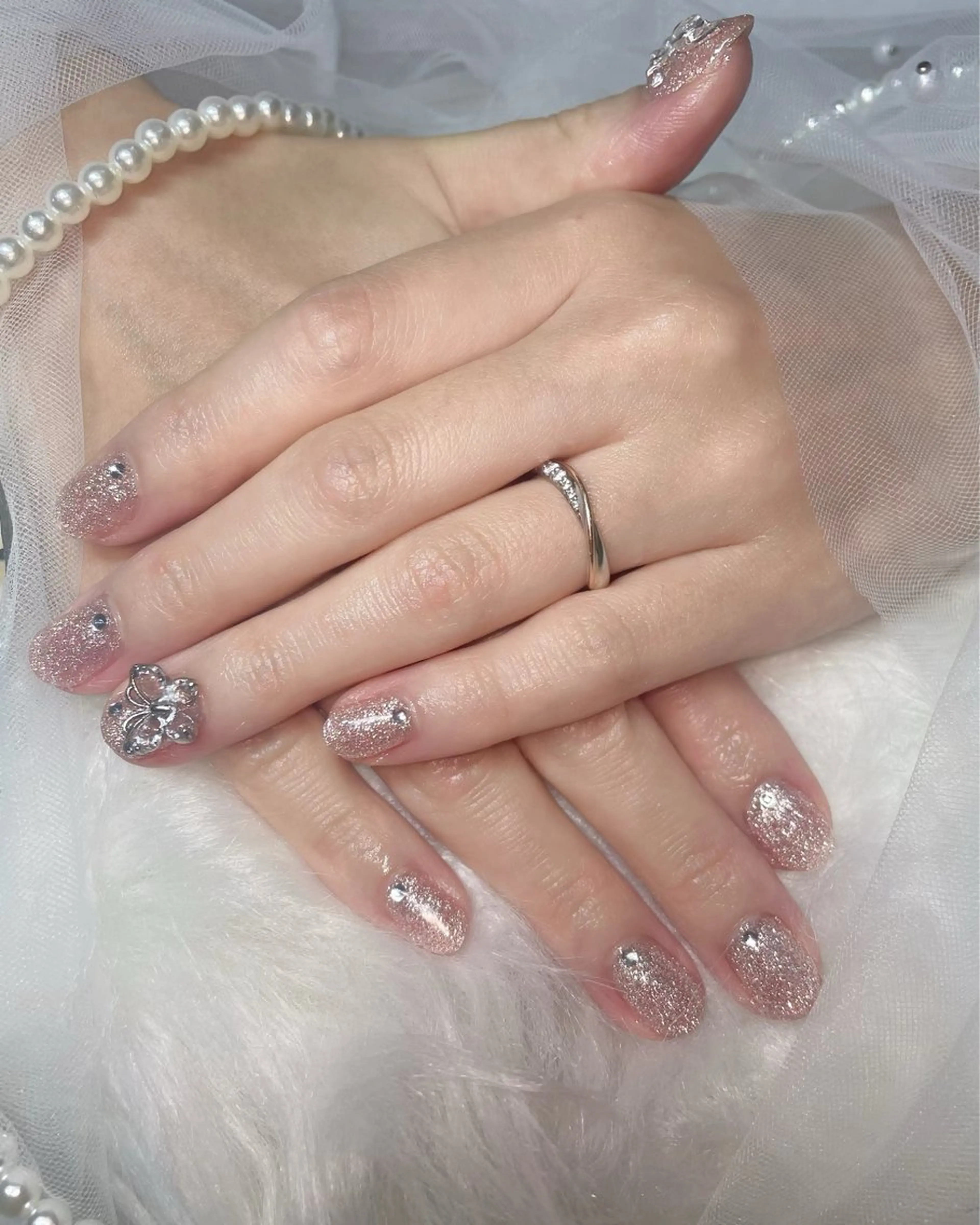 オフ込み2本アート💅✨埋め尽くし、パーツ2個まで🉑💖の写真