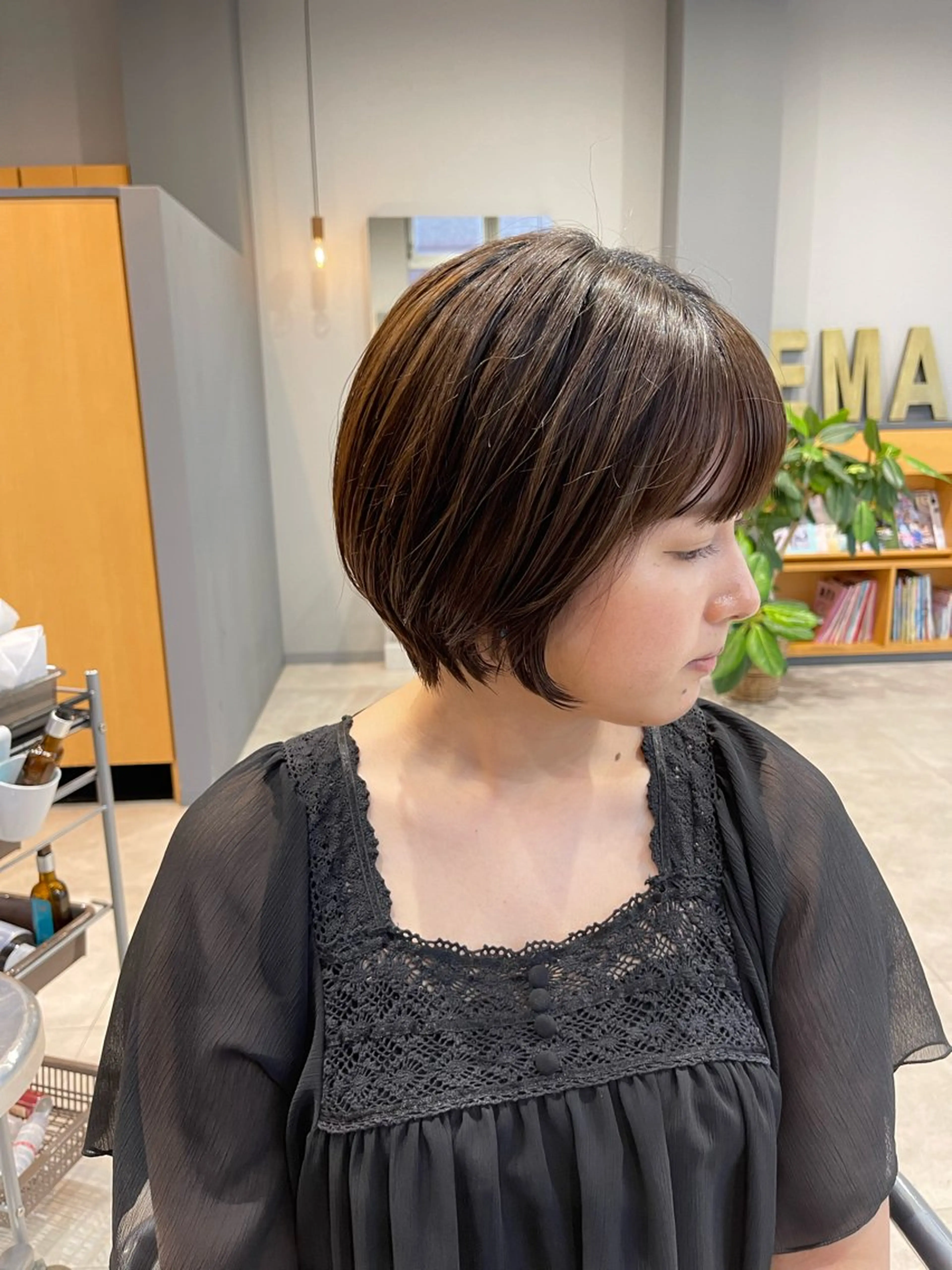 ショート ショートヘア カット ヘアカラー トリートメント 石原圭悟 /ショート/艶カラーのヘアスタイル