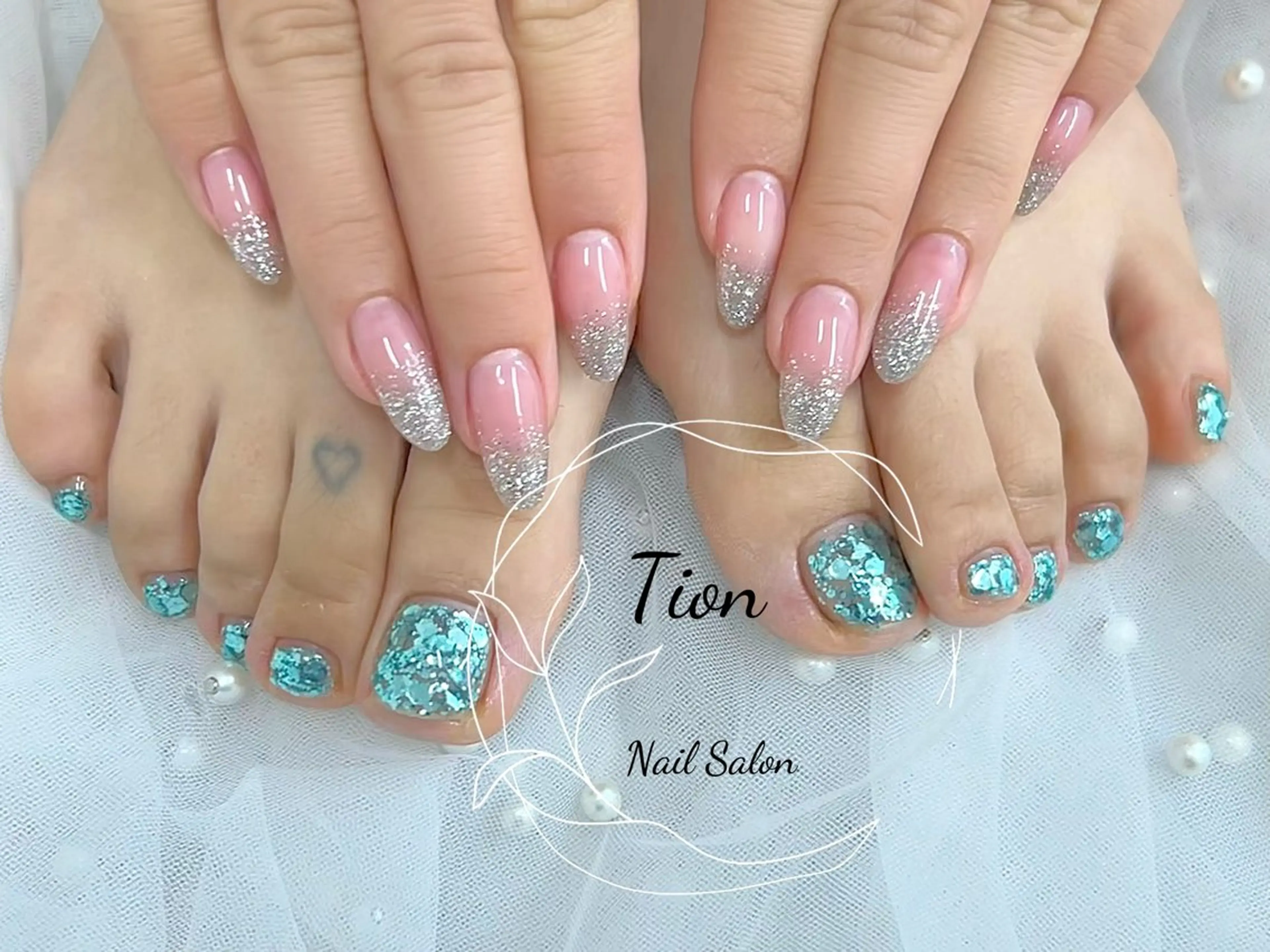 ネイル 長さ出し フットネイル ジェルネイル 韓国ネイル マグネットネイル Nailsalon Tion 二子玉川店所属・Nailsalon Tion二子玉川店のネイルデザイン