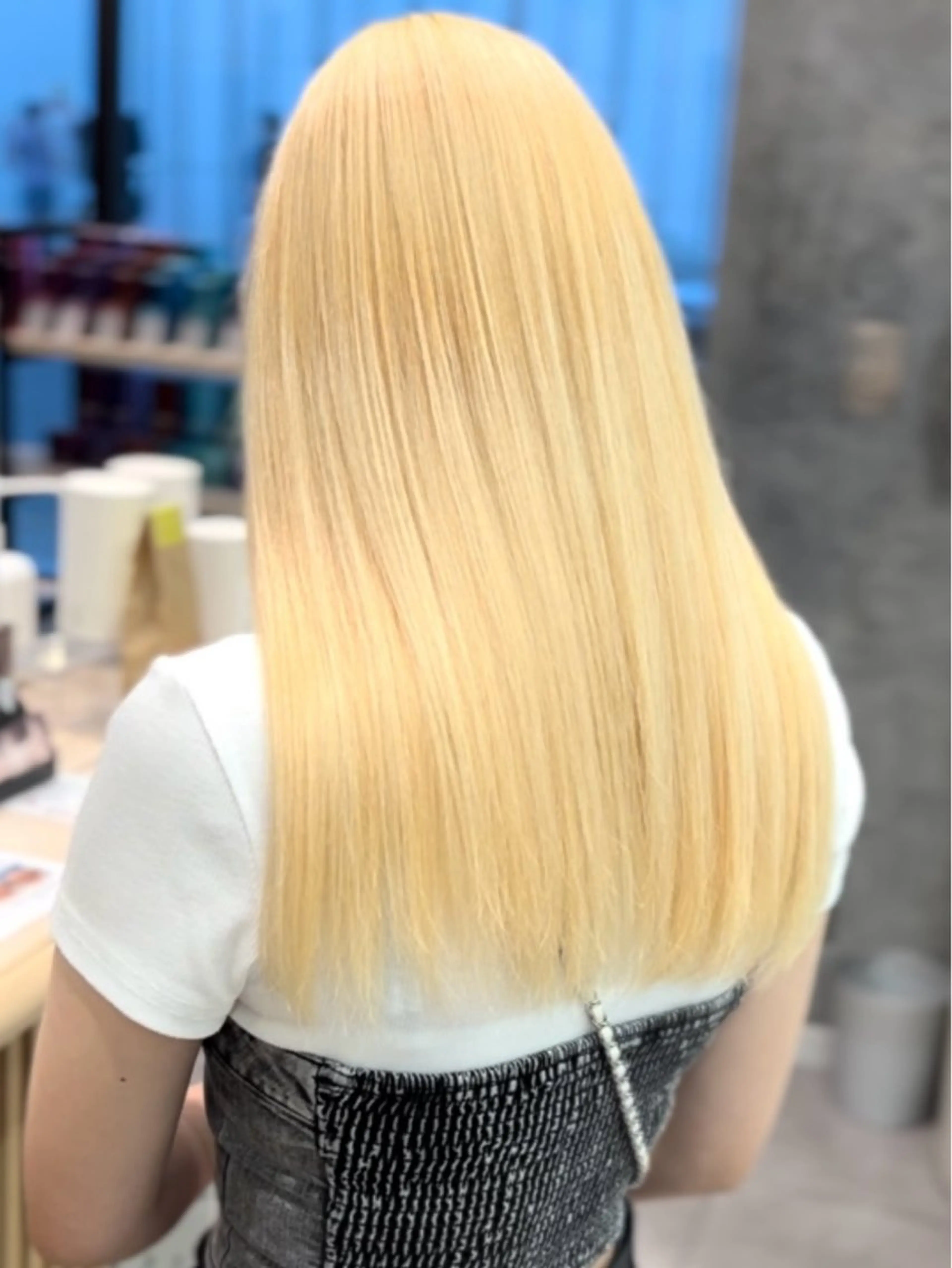 ロング カラー ブリーチ ダブルカラー イルミナカラー ブリーチなしカラー ボブ ヘアカラー LUCK 本厚木店のヘアスタイル