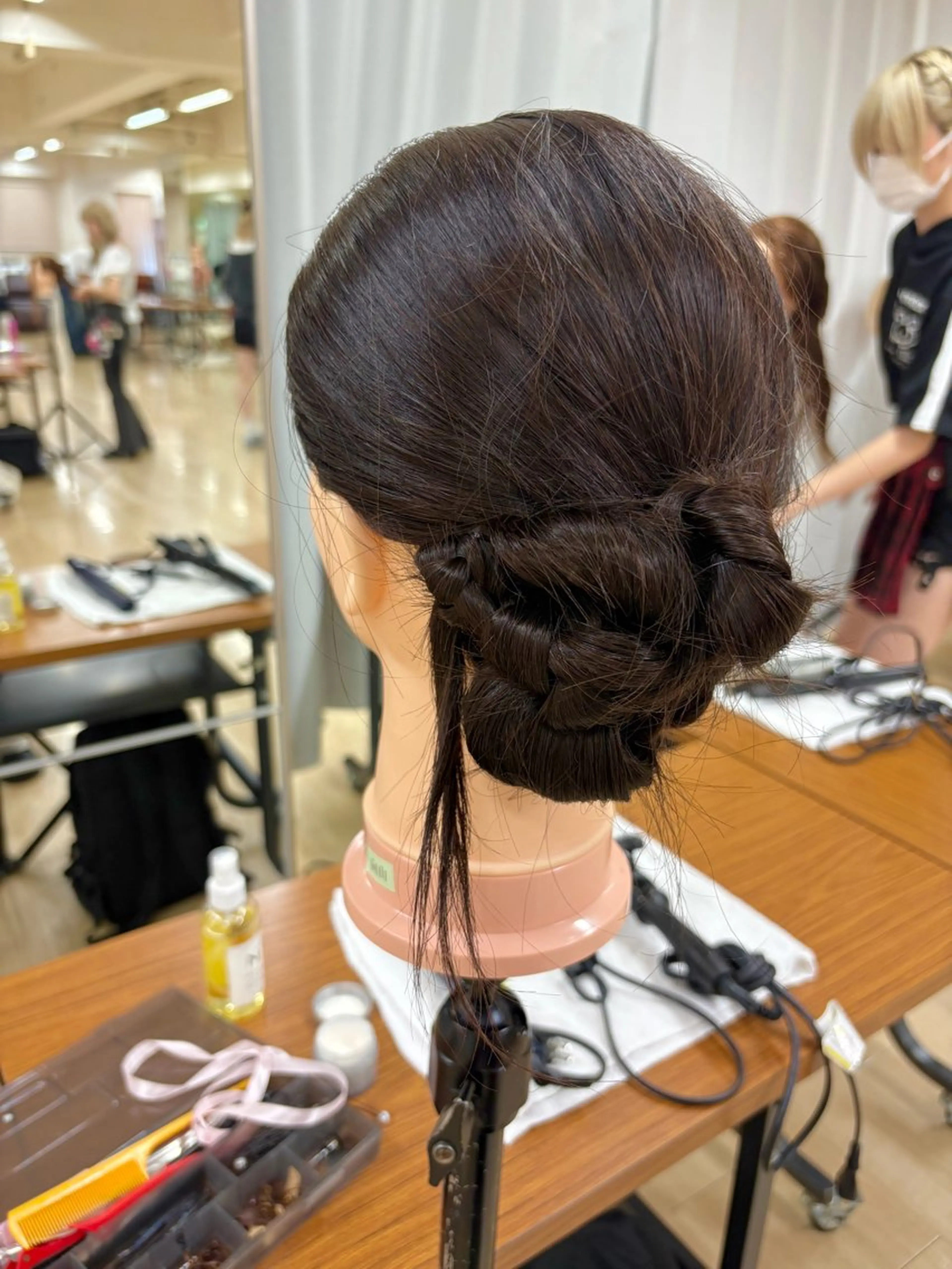 ロング お団子ヘア ヘアセット うる艶トリートメント /美髪/横浜/しずくのヘアスタイル