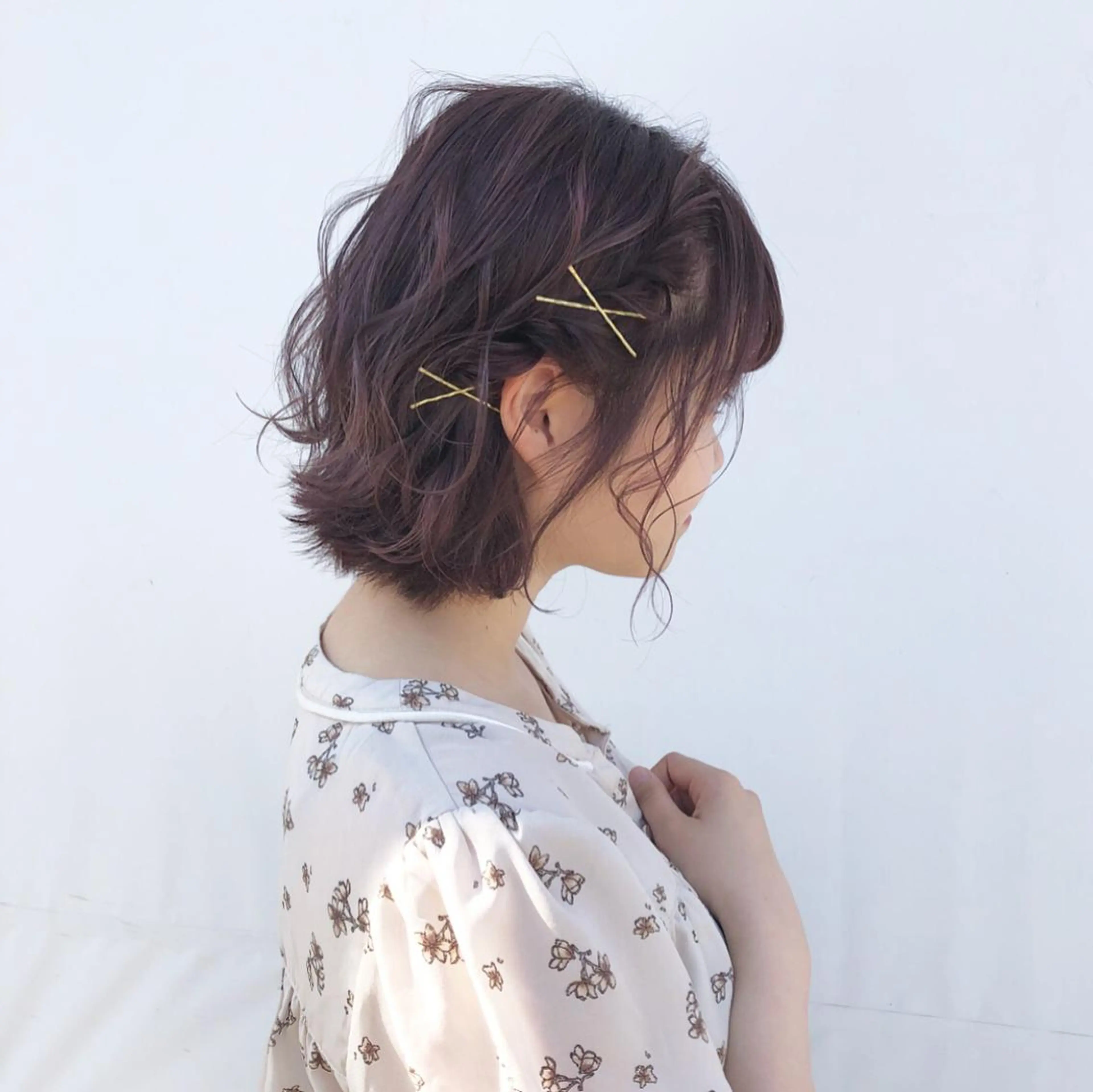 ショート カラー ヘアアレンジ ラベンダーカラー ピンクカラー ピンクラベンダー ボブ autre所属・大久保 ひでなりのヘアスタイル
