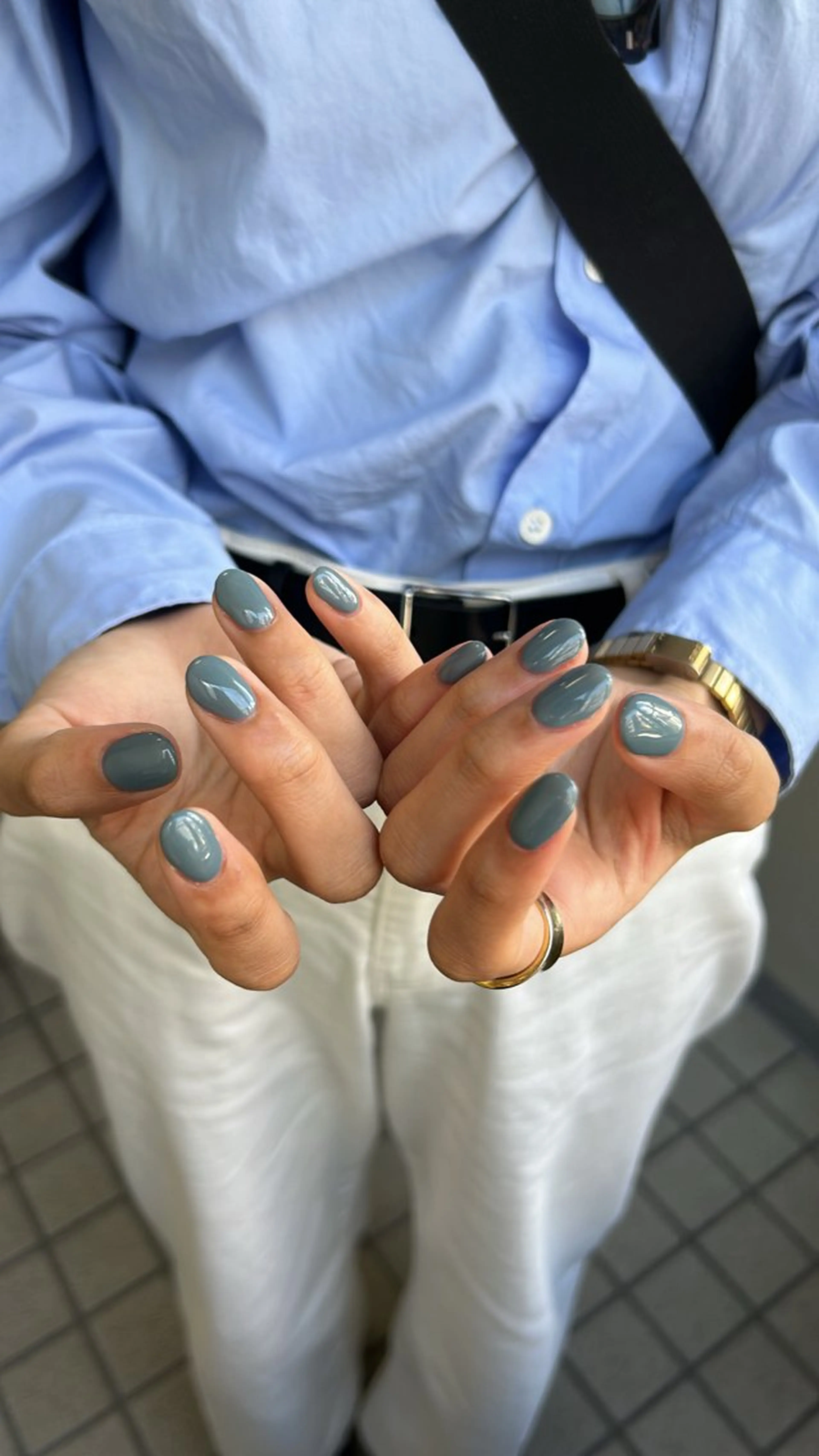 ネイル ブルー Etel atelier.のネイルデザイン