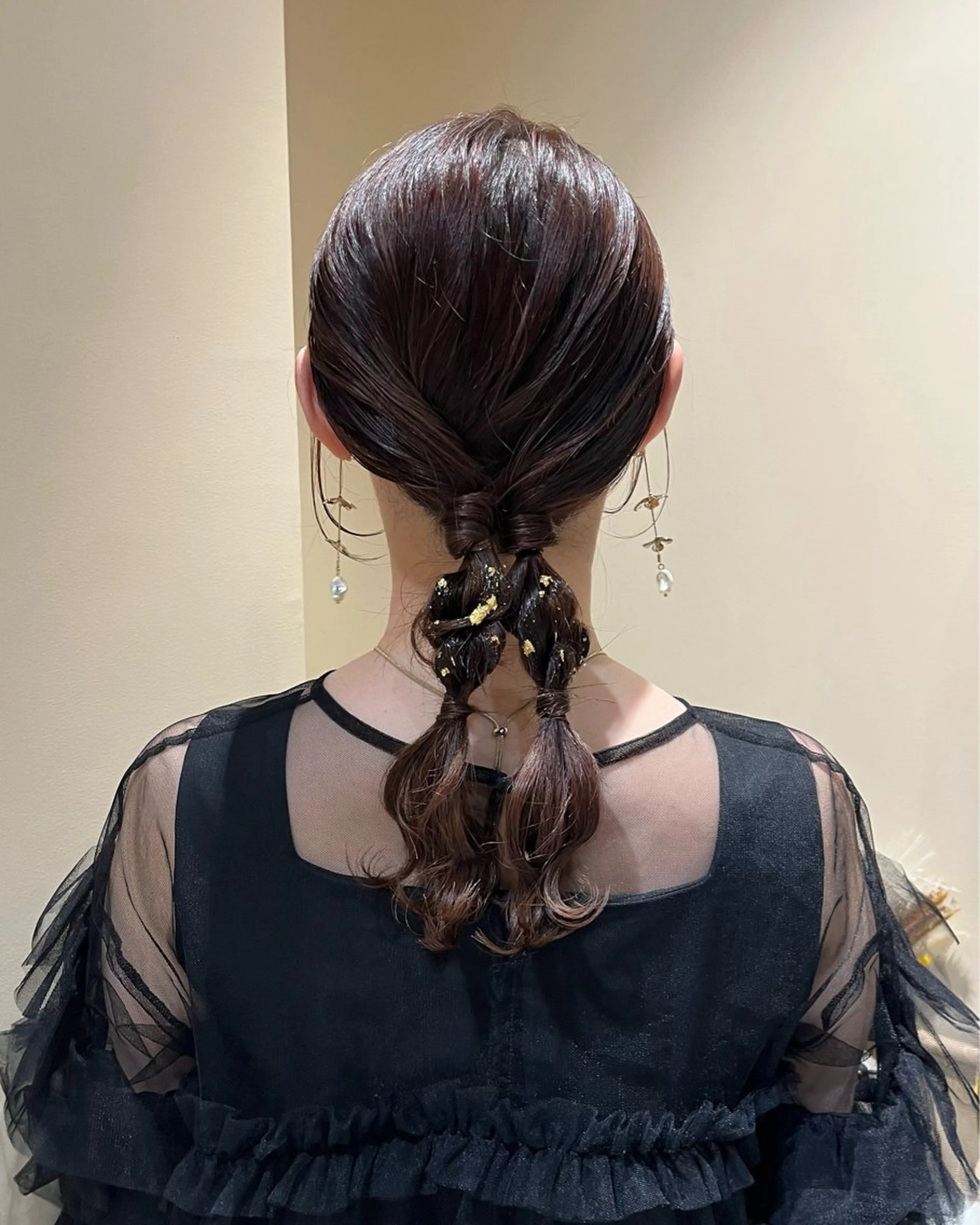 ミディアム ヘアアレンジ ヘアセット 🫧tomoka 透明感カラー🫧のヘアスタイル
