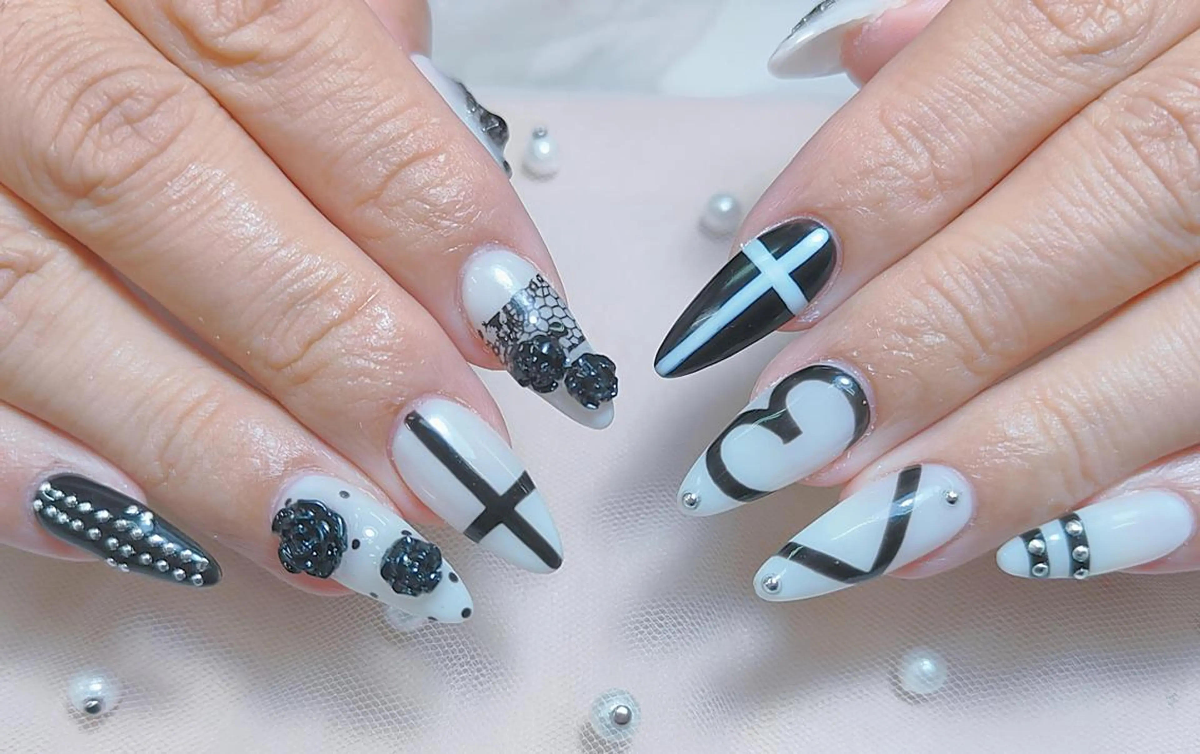 冬限定!長さだし+持ち込みデザイン10本🌈ジェルオフ無料込みの写真