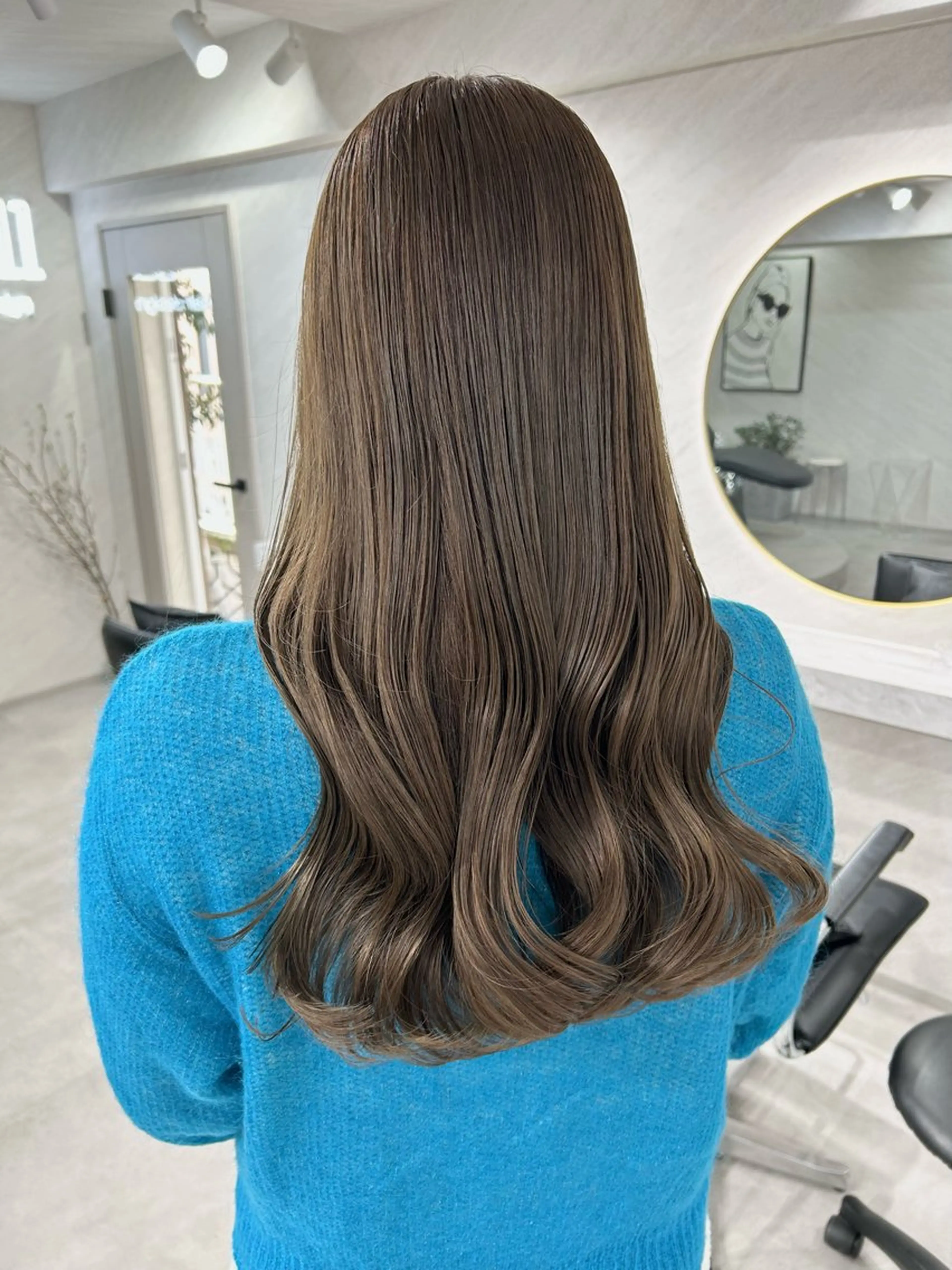 ロング カラー カット ヘアカラー トリートメント 髪質改善will hairdesignのヘアスタイル