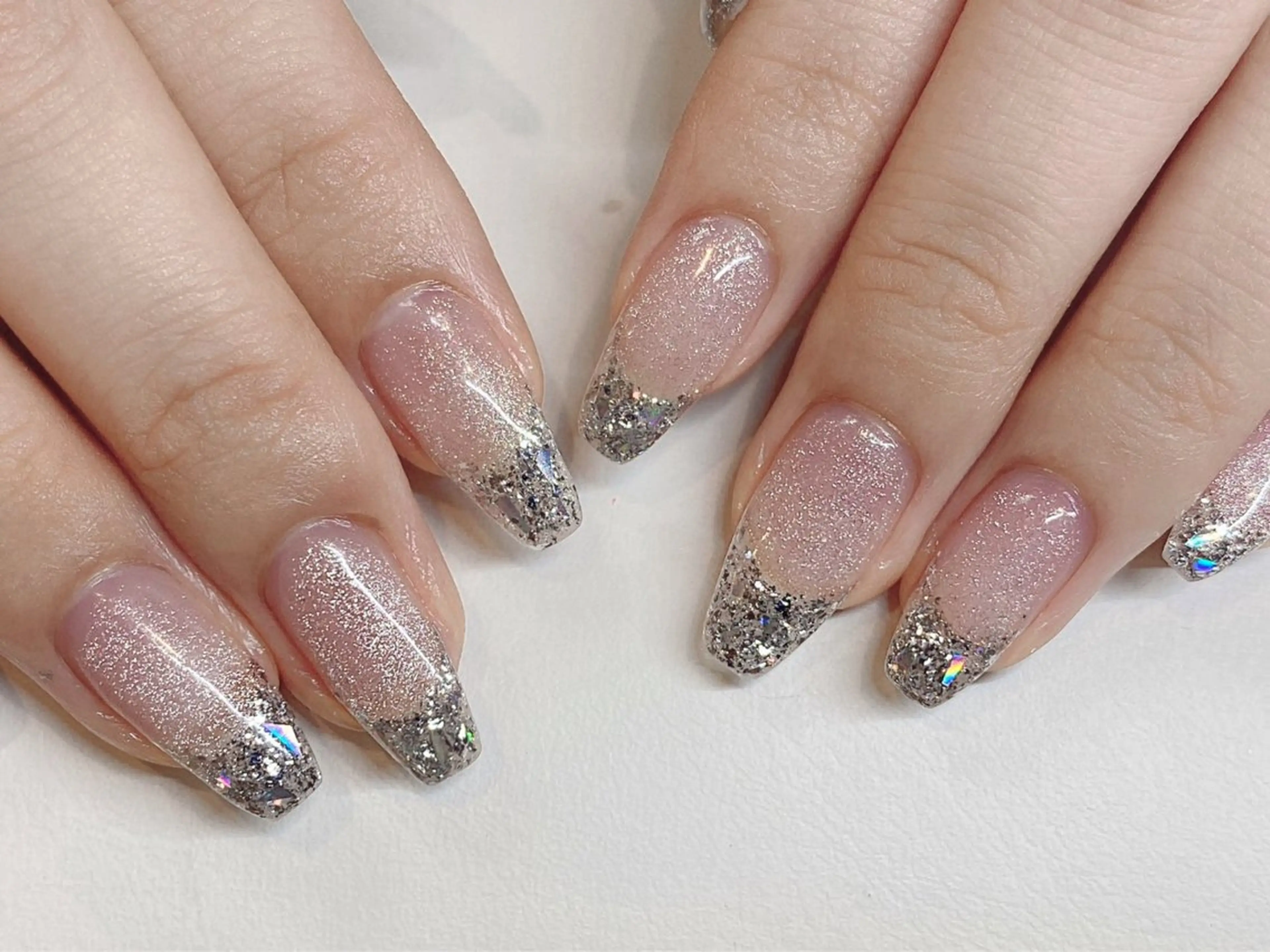 ネイル ジェルネイル ハート 韓国ネイル ニュアンスネイル パラジェル Niko nailサロンのネイルデザイン