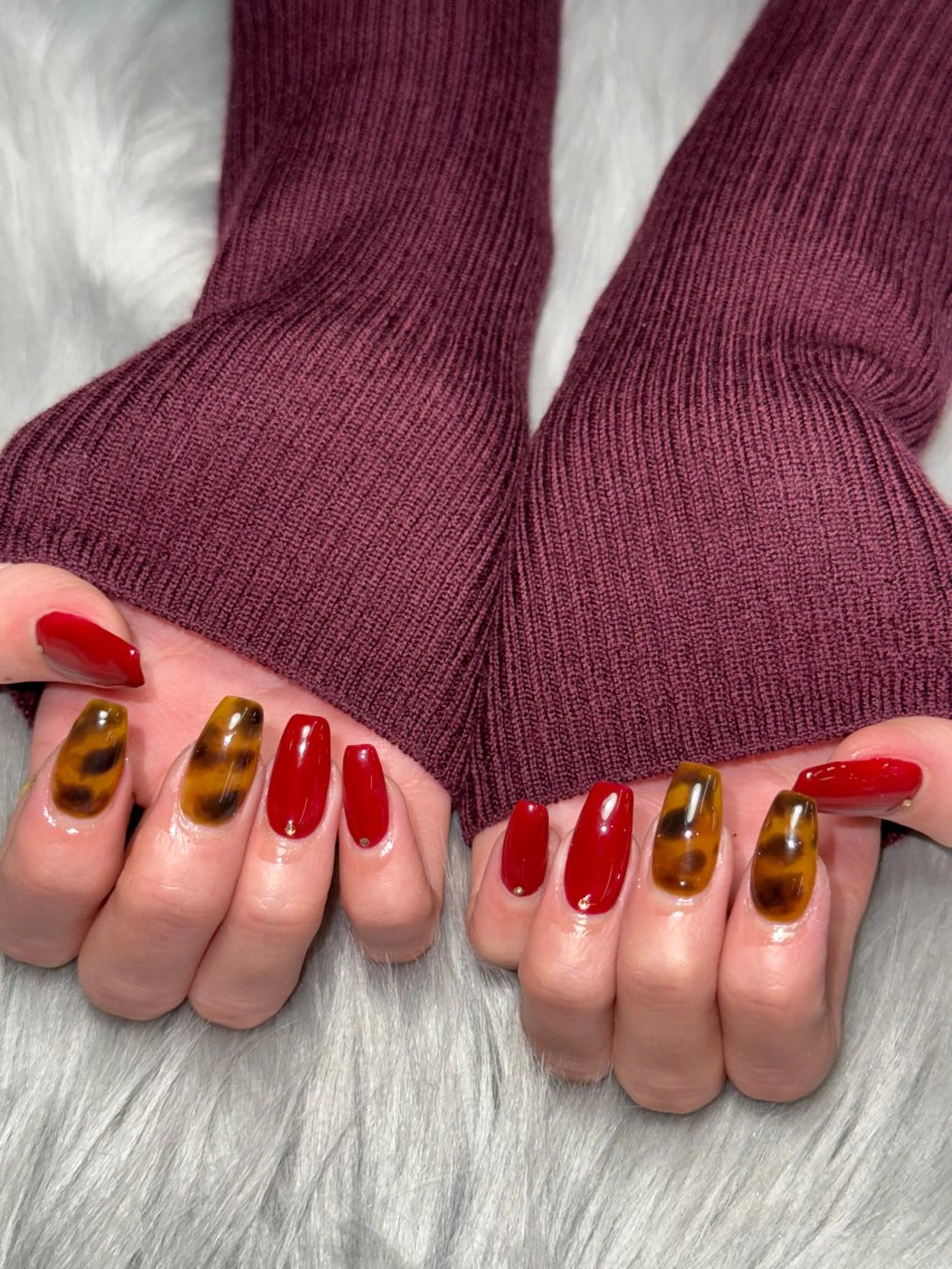 ネイル ハンドネイル Momoka 🍑🎀のネイルデザイン