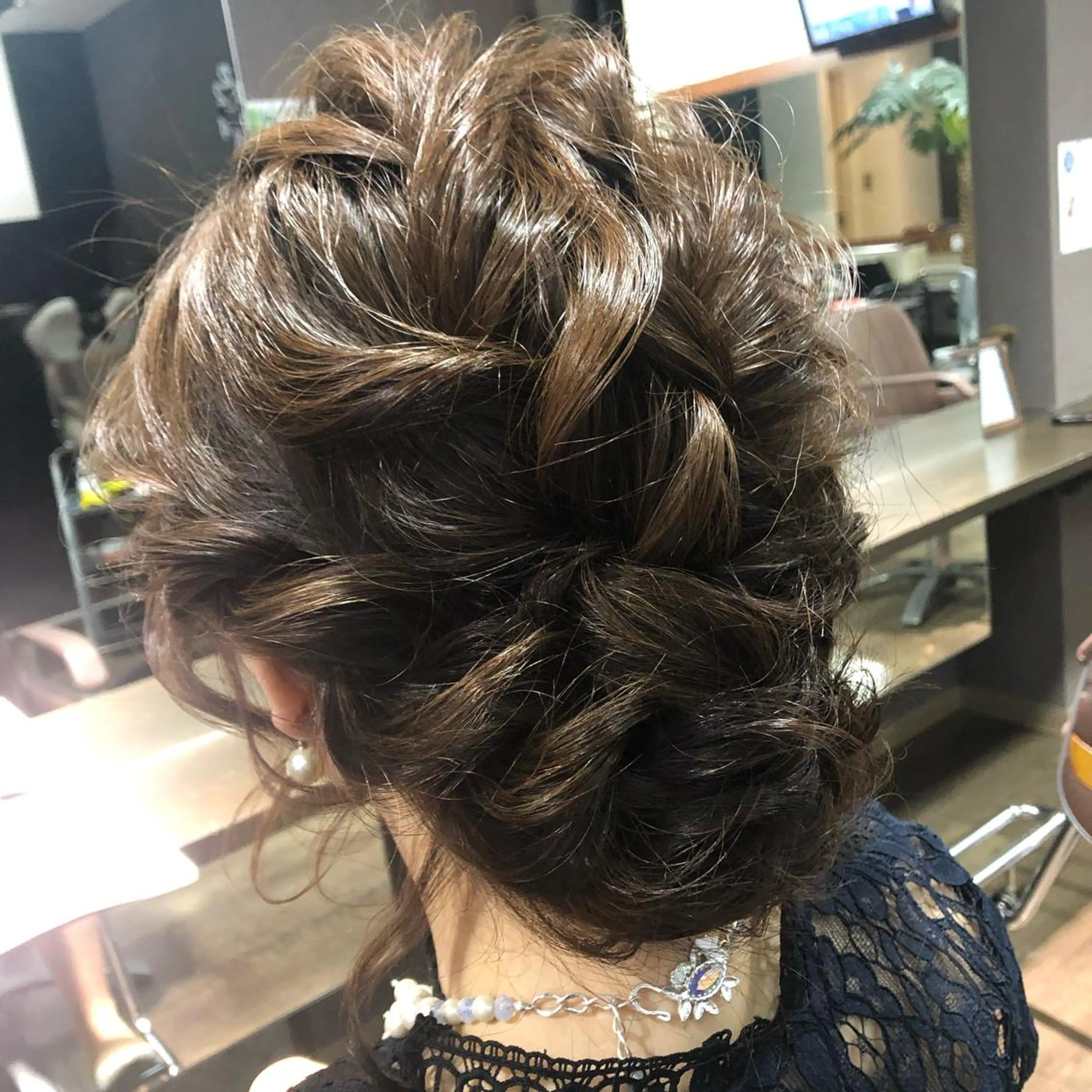 セミロング ヘアアレンジ ヘアセット pep所属・pep natsumiのヘアスタイル