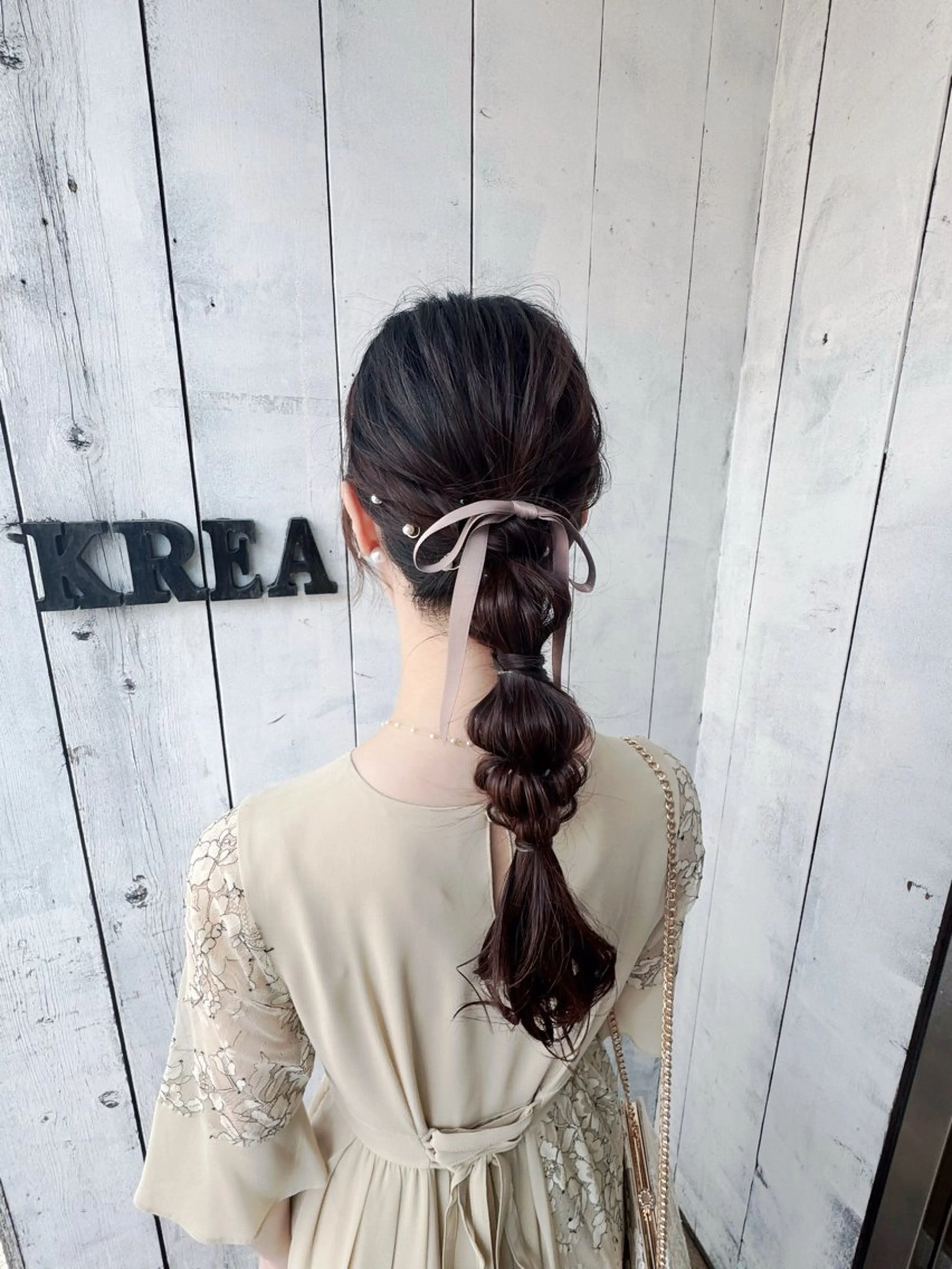 ヘアアレンジ 結婚式・ブライダル ヘアセット 杉田 虹夢のヘアスタイル